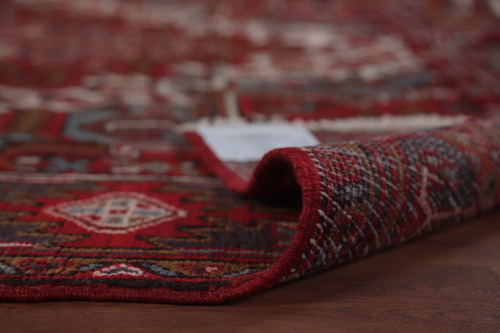 Vintage Red/ Dark Brown Heriiz Hand-knotted Traditional Room Size Area Rug 8×11