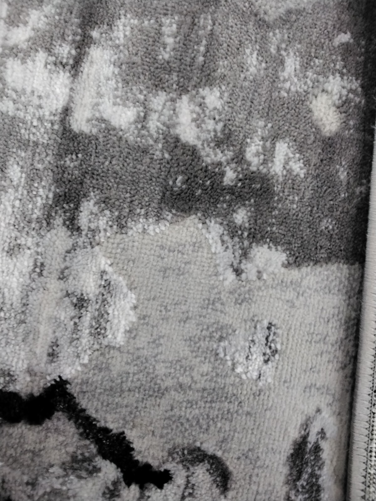GREY / BLACK 10′ X 14′ Back Stain Rug, Reduced Price 1172757784 ALA293K-10
