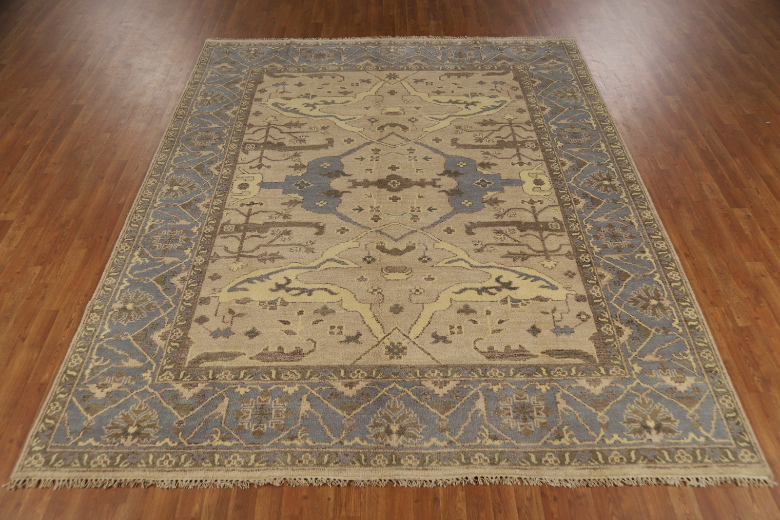 Luxurious Handcrafted Indian Living Room Rug Thick Plush 8×10 ft