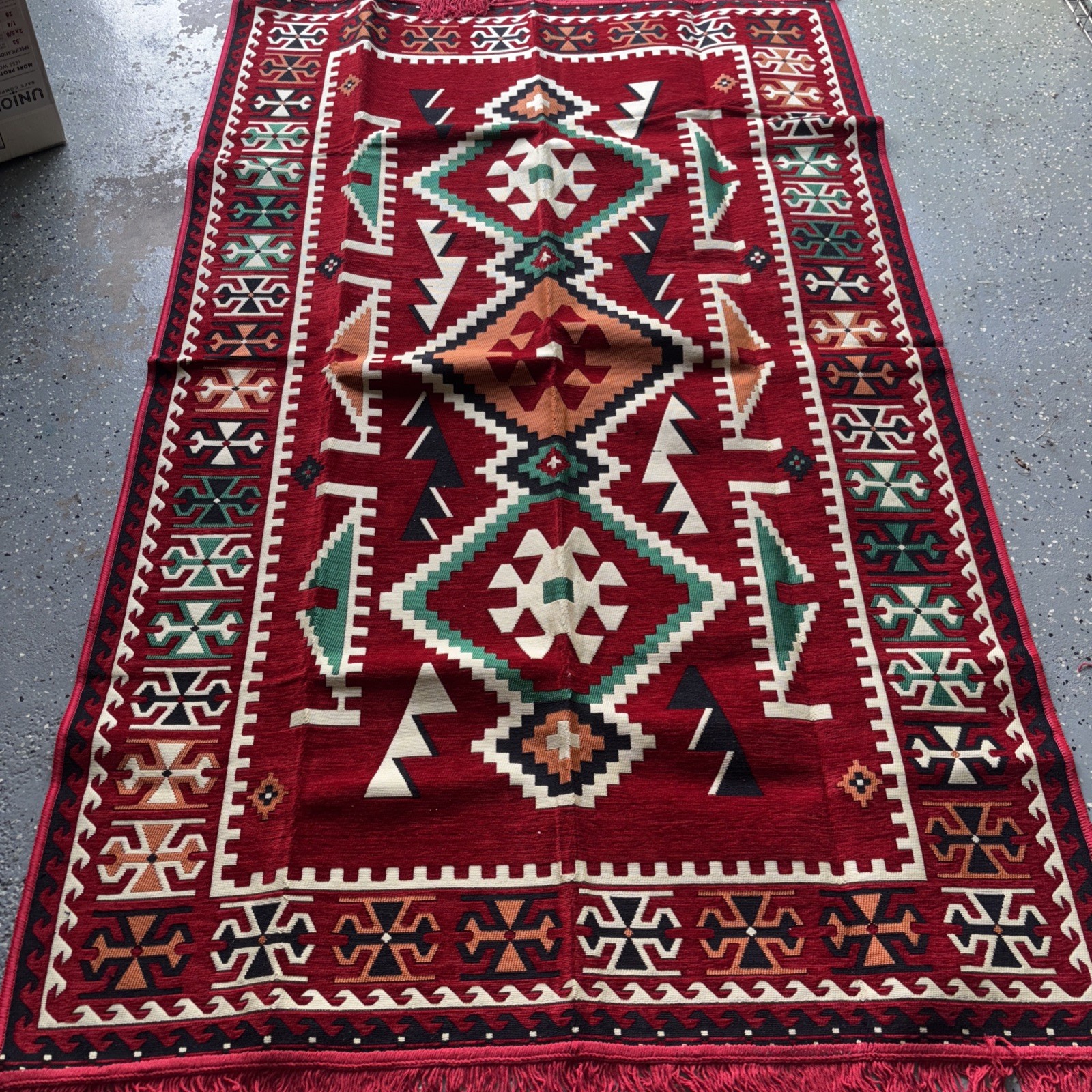 Hand Woven Turkish Kilim Rug 6×5
