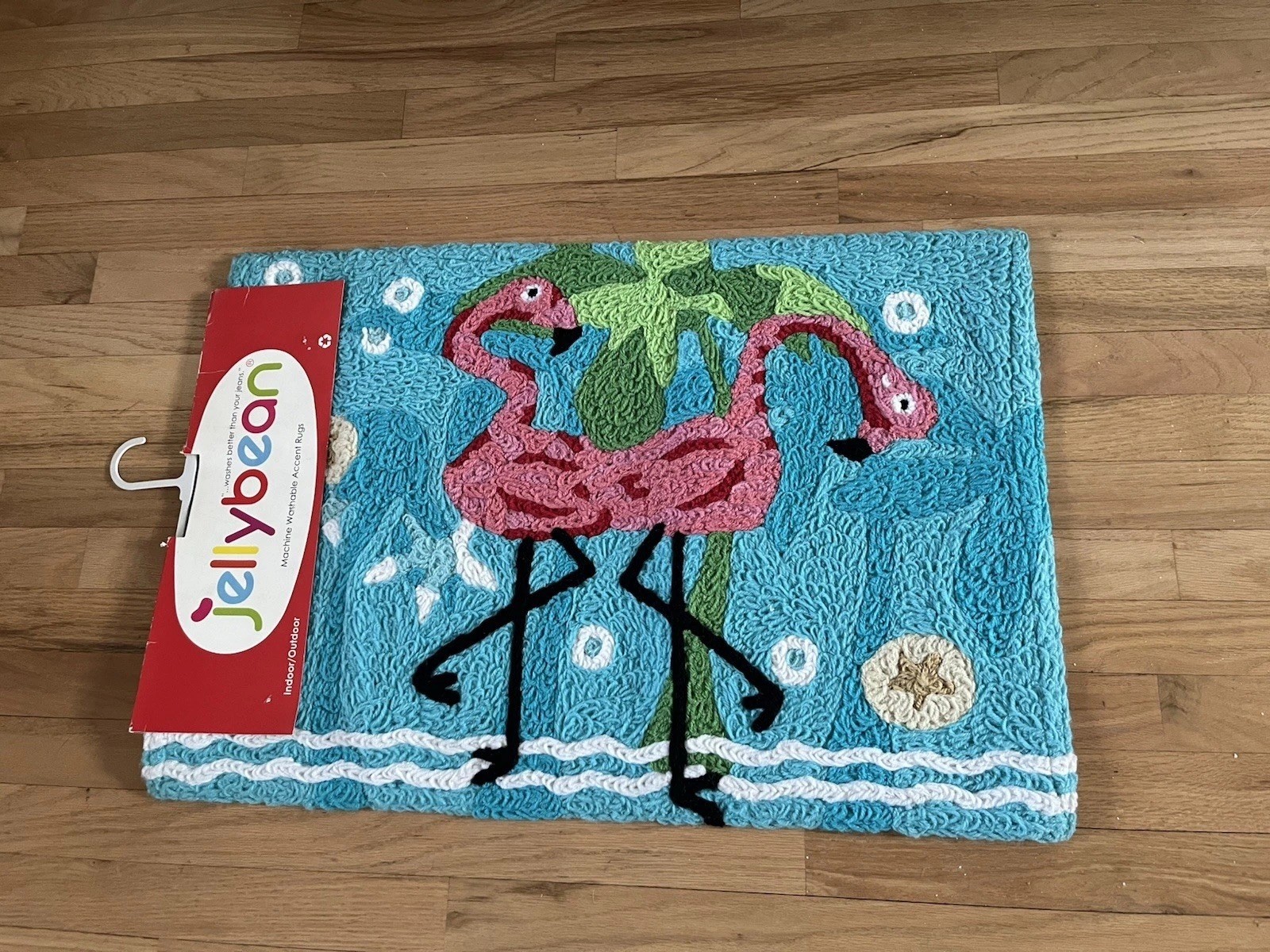 NWT JellyBean Dancing Flamingos JB-VHT008 20” x 30” Washable Rug