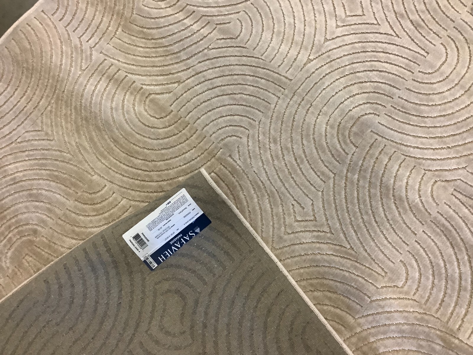 STONE 4′-0″ x 5′-7″ Stained Rug, Reduced Price 1172676511 PAR340-3440-4