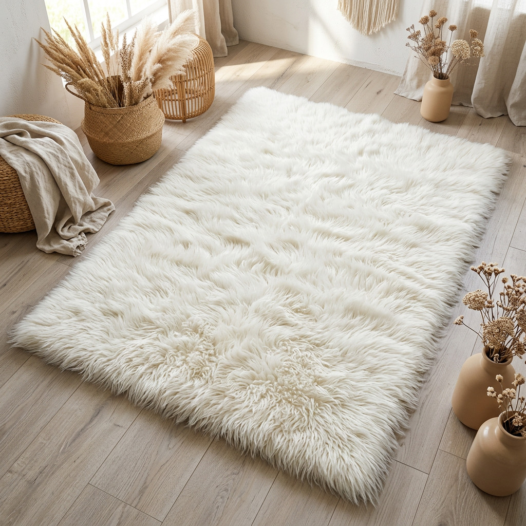 SUPER THICK GREEK FLOKATI RUGS | PLUSH 3.5” PILE | GREAT QUALITY | WOOL AREA RUG