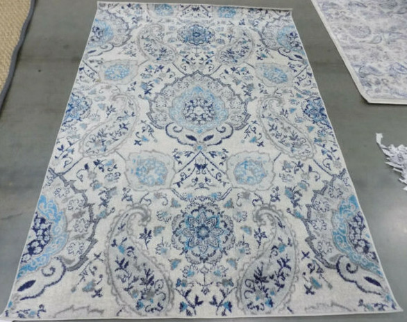 CREAM / LIGHT GREY 5′-1″ X 7′-6″ Stained Rug Reduced Price 1172600556 MAD600C-5