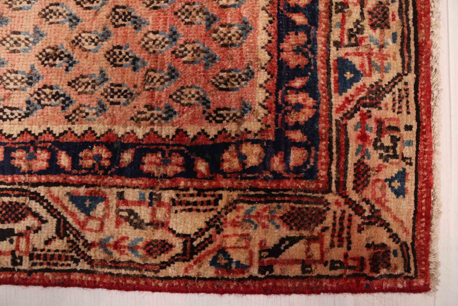 Traditional Vintage Hand-Knotted Area Rug 3’8″ x 6’3″ Oriental Wool Carpet