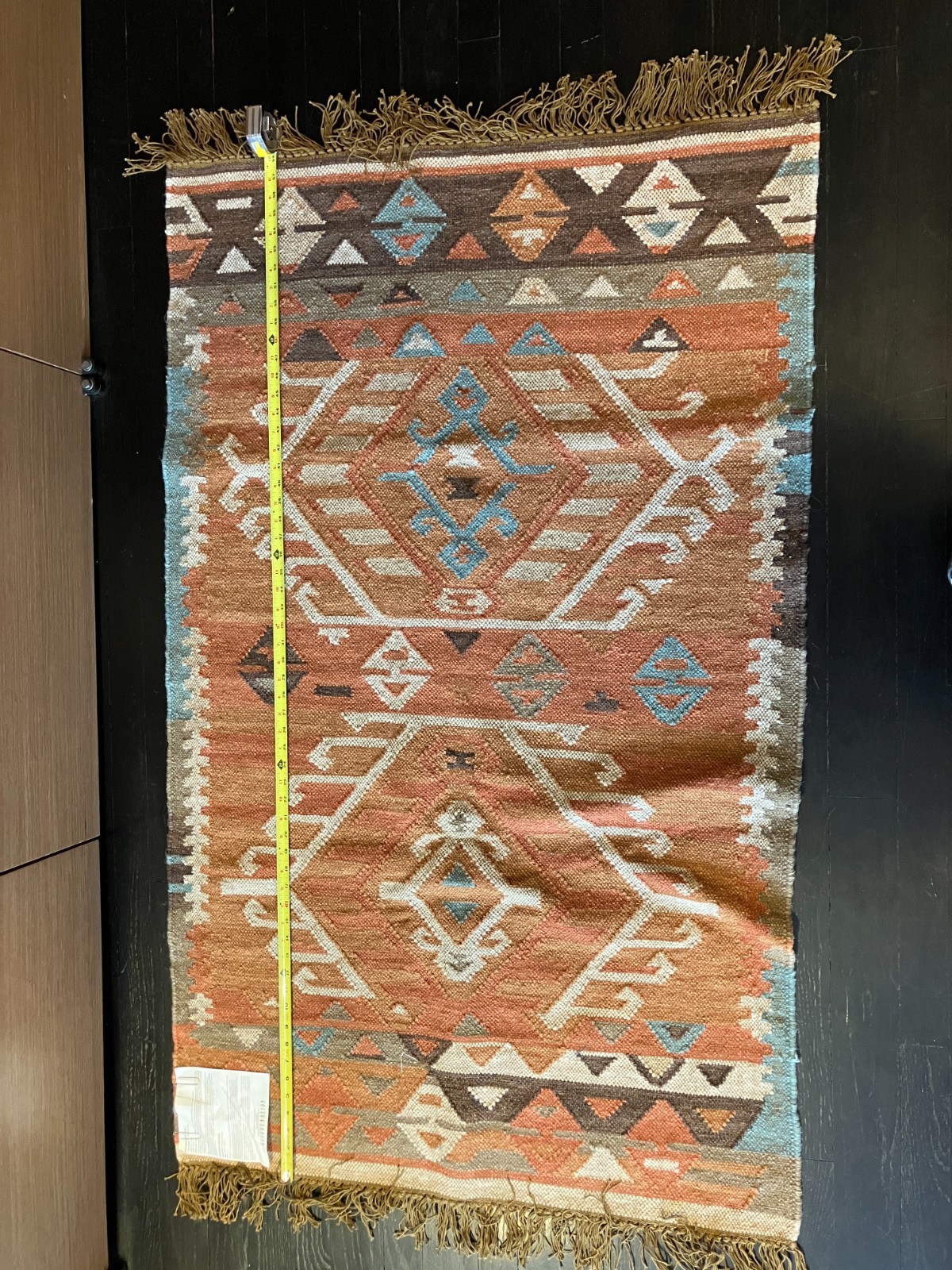 Restoration Hardware – Romona Wool Kilim – Color Tabacco – BRAND NEW 36″ x 58″