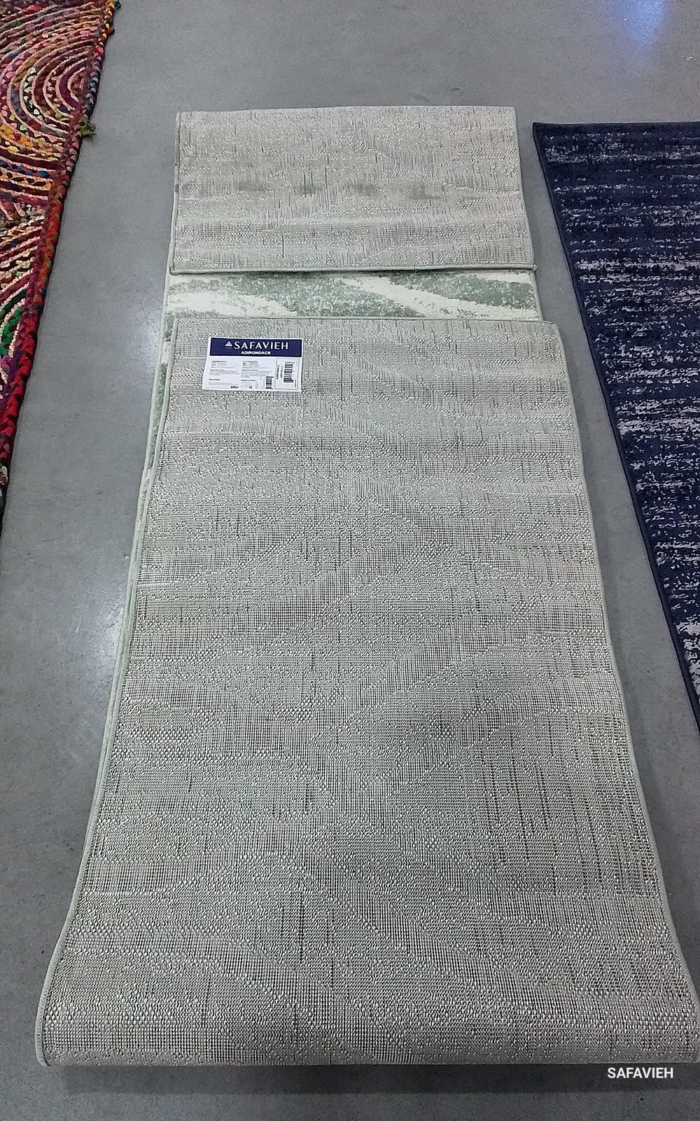 SAGE / CREAM 2′-6″ x 12′-0″ Flaw in Rug, Reduced Price 1172790162 ADR125X-212