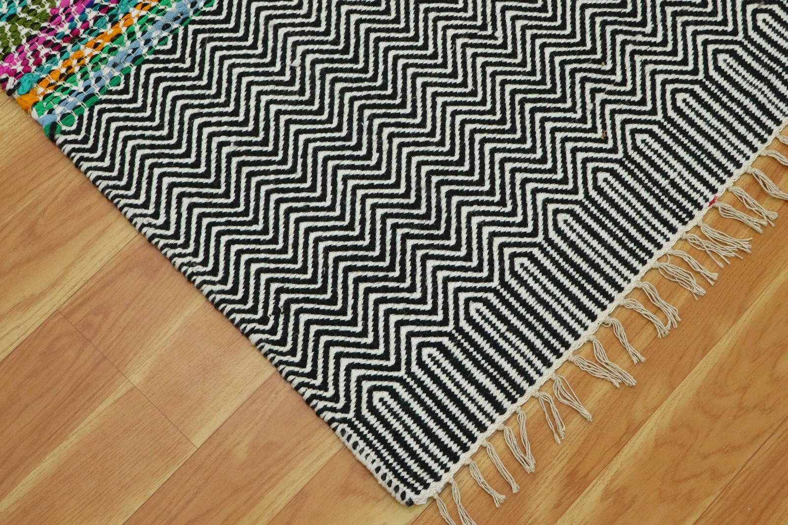 Handwoven Wool Jute Runner Kilim Carpet Hallway Stair Entryway Area Rugs 3×10 Ft
