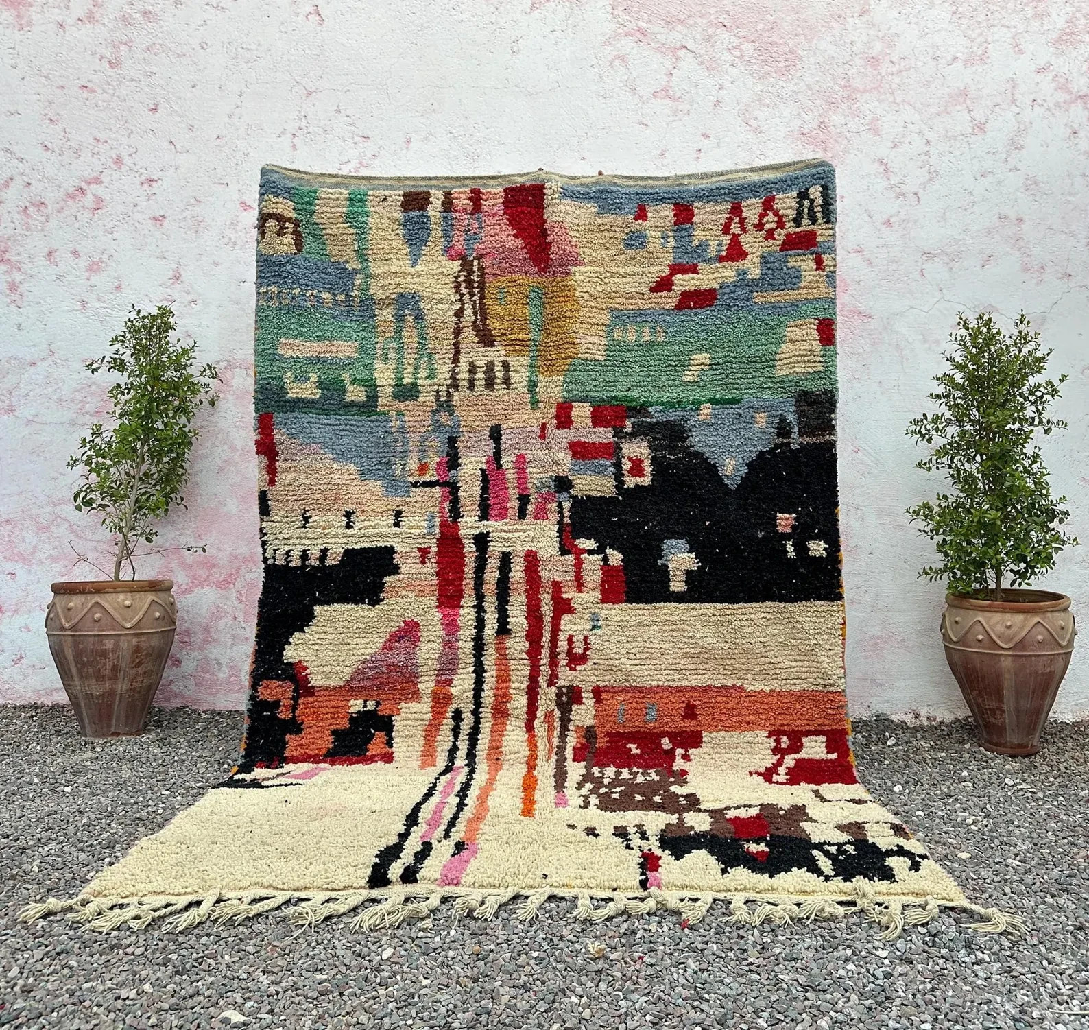 Handmade Moroccan Rug, Bohemian rug, Moroccan Rug Handmade