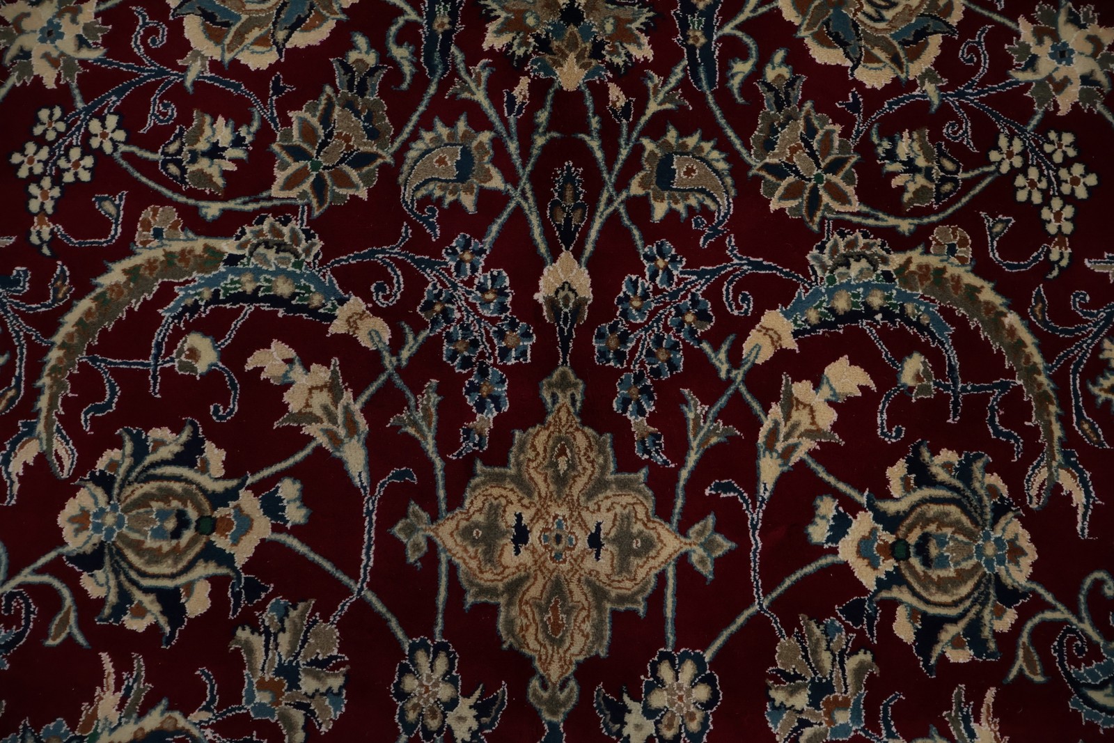 Intricate Burgundy Dining Room Rug 13×19 Palace Size Hand-made Home Decor Carpet