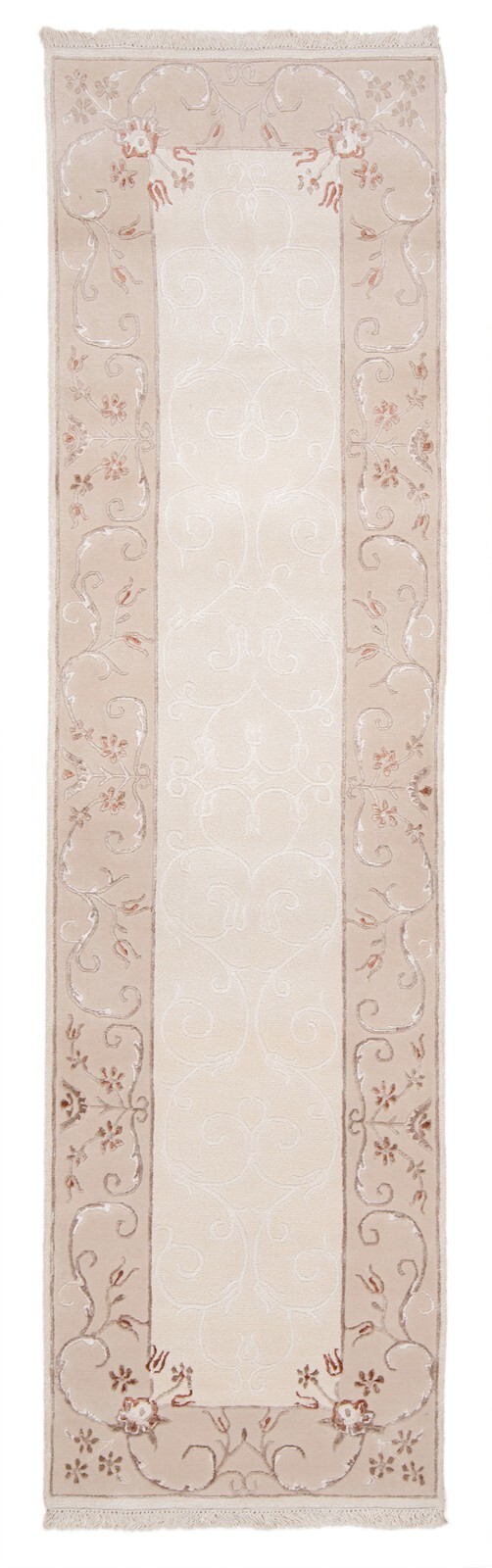 Modern Handwoven Oriental Rug 119 5/16×33 1/8in-Läufer,Oriental,Carpet,Rug,Beige