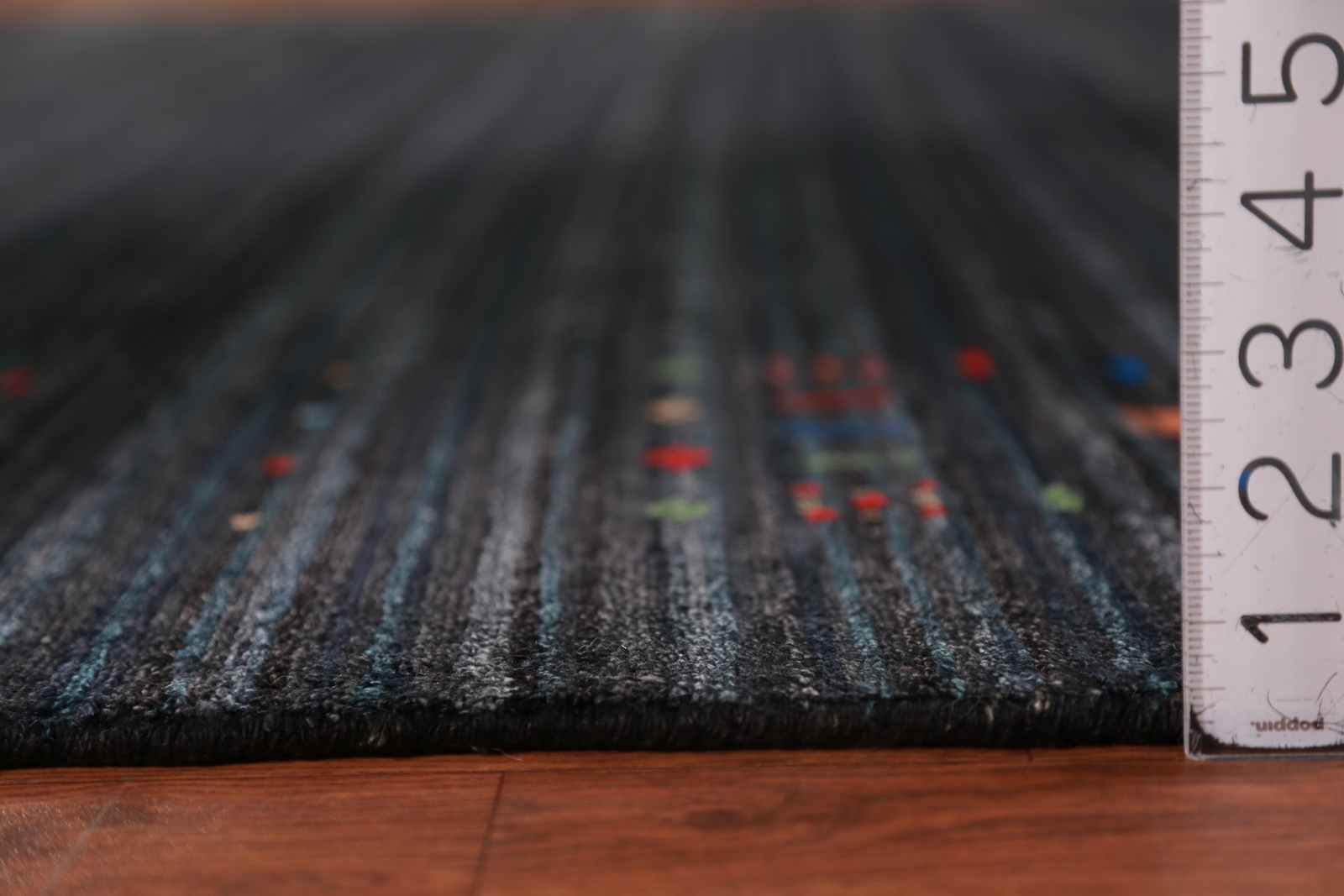 Artisan-crafted Charcoal Gabbeh Rug Silk Handmade Carpet 8×10 ft