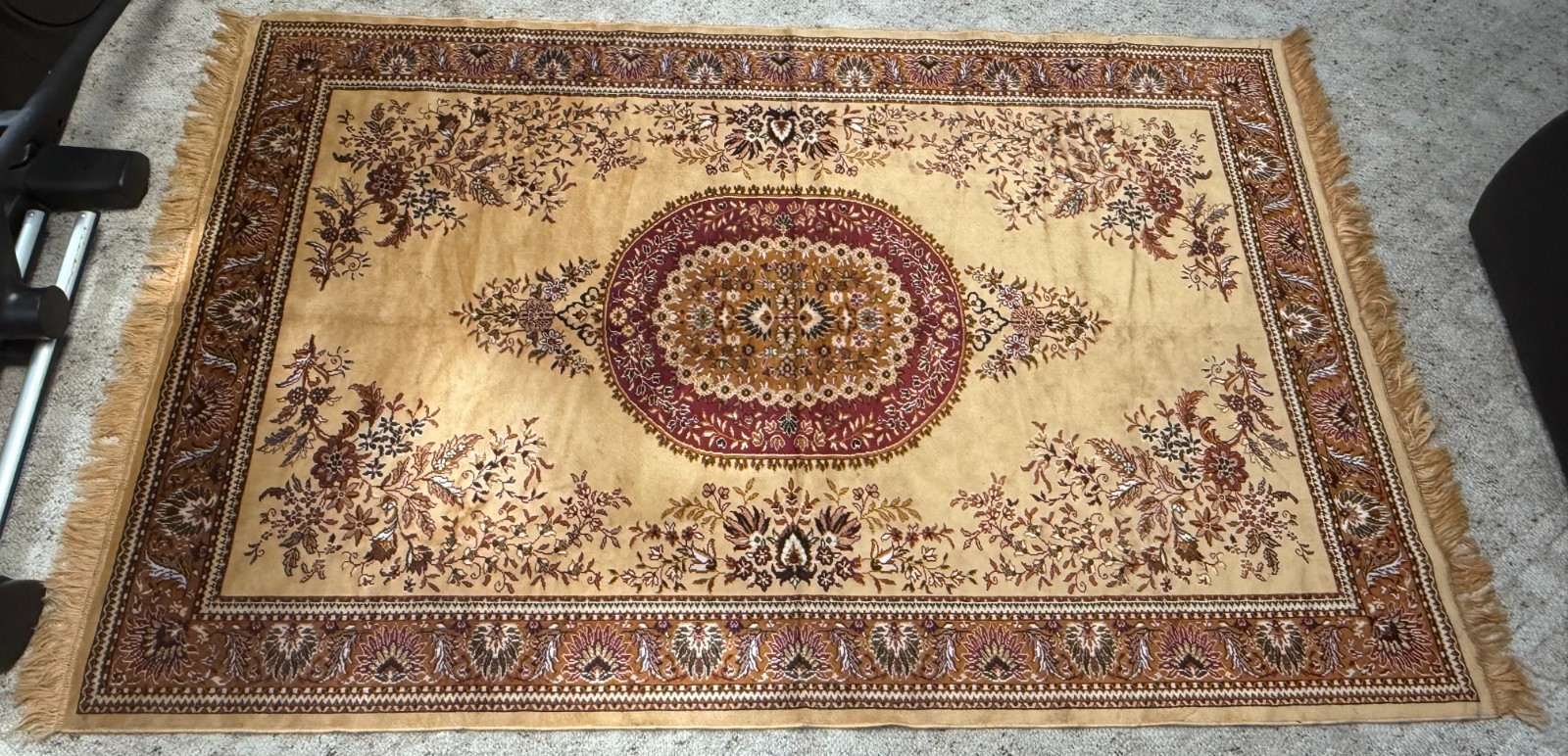 Authentic Handmade Tunisian Silk Rug 87″ x 55″ (221cm x 140cm) Never Used