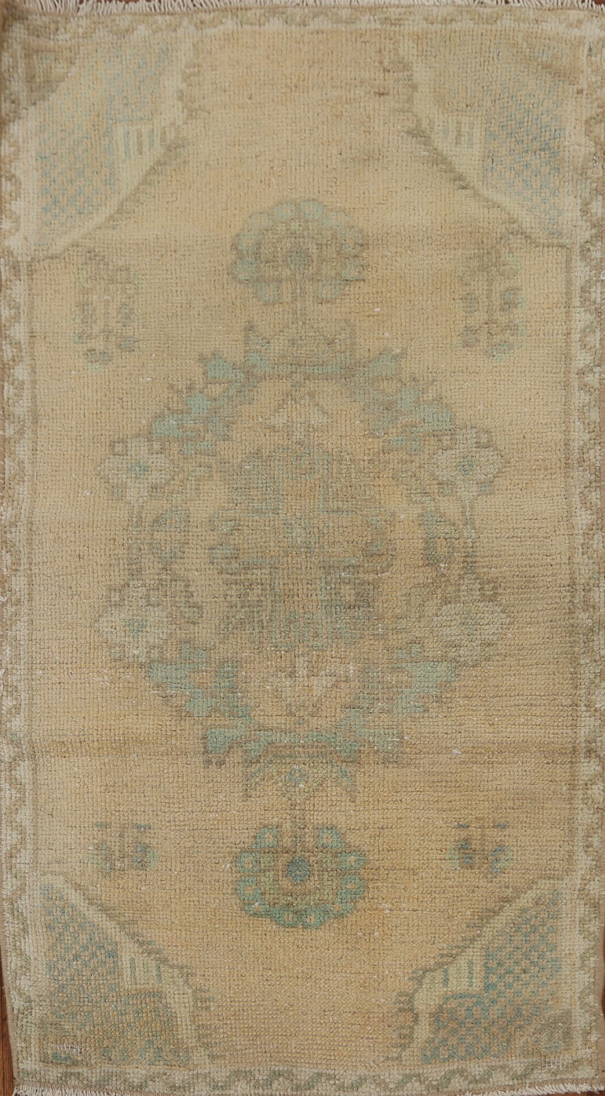 Muted Traditional Anatolian Turkish 2×3 ft Rug Wool Hand-knotted Tribal Carpet