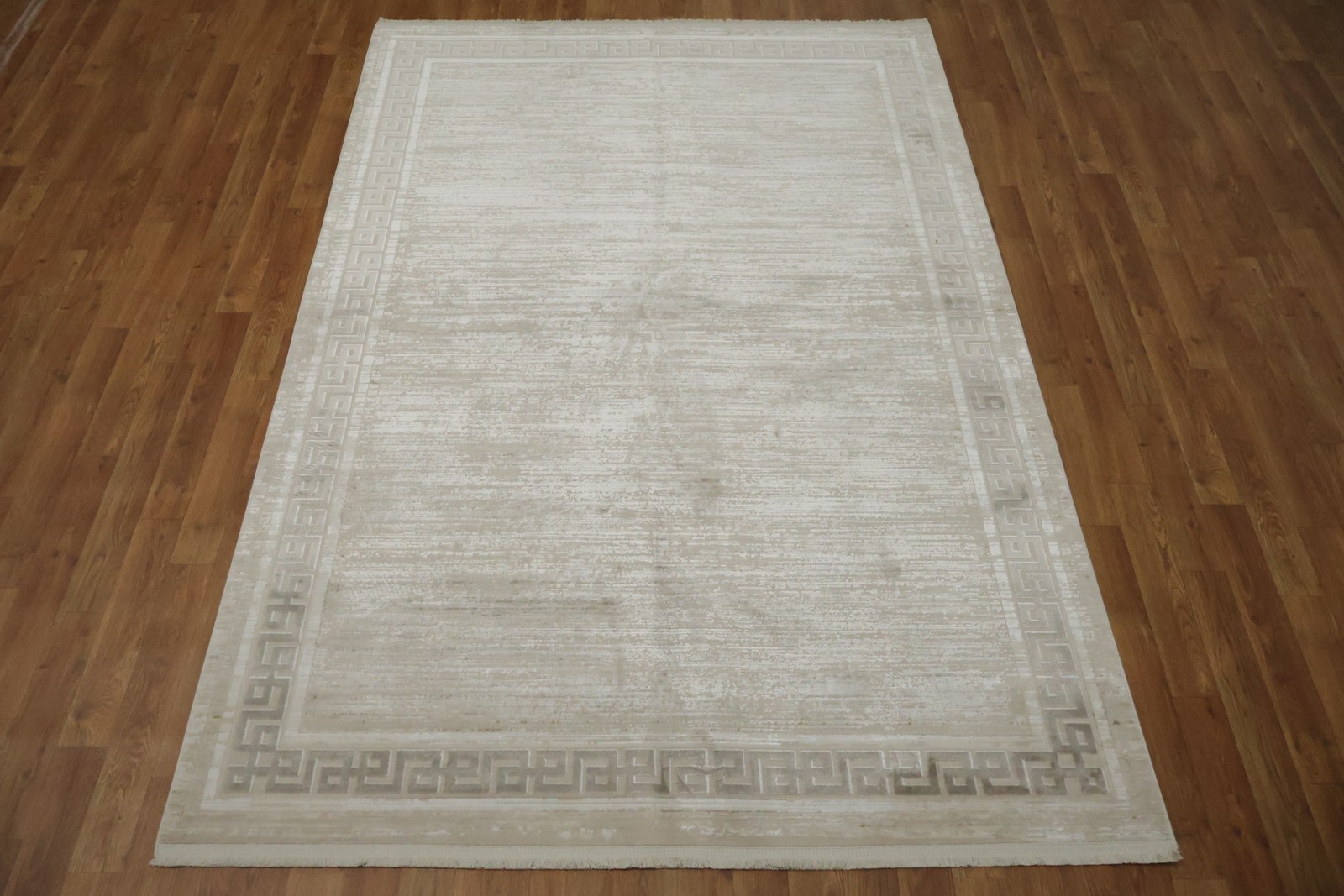 Timeless Beige Area Rug 5×8 Ft Modern Abstract Turkish Carpet Contemporary Rug