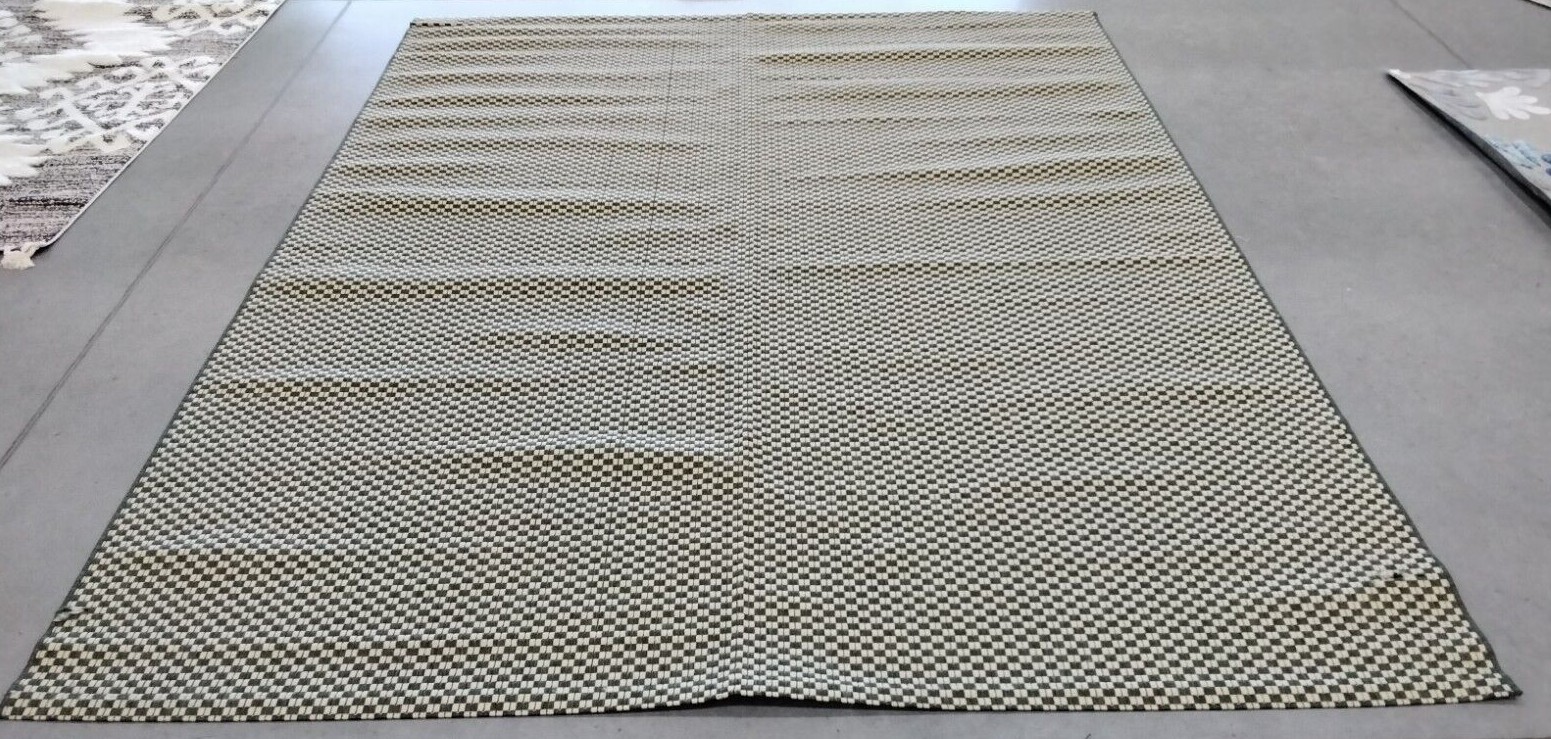 DARK GREEN / BEIGE 9′ X 12′ Flaw in Rug, Reduced Price 1172718221 CY6653-32221-9