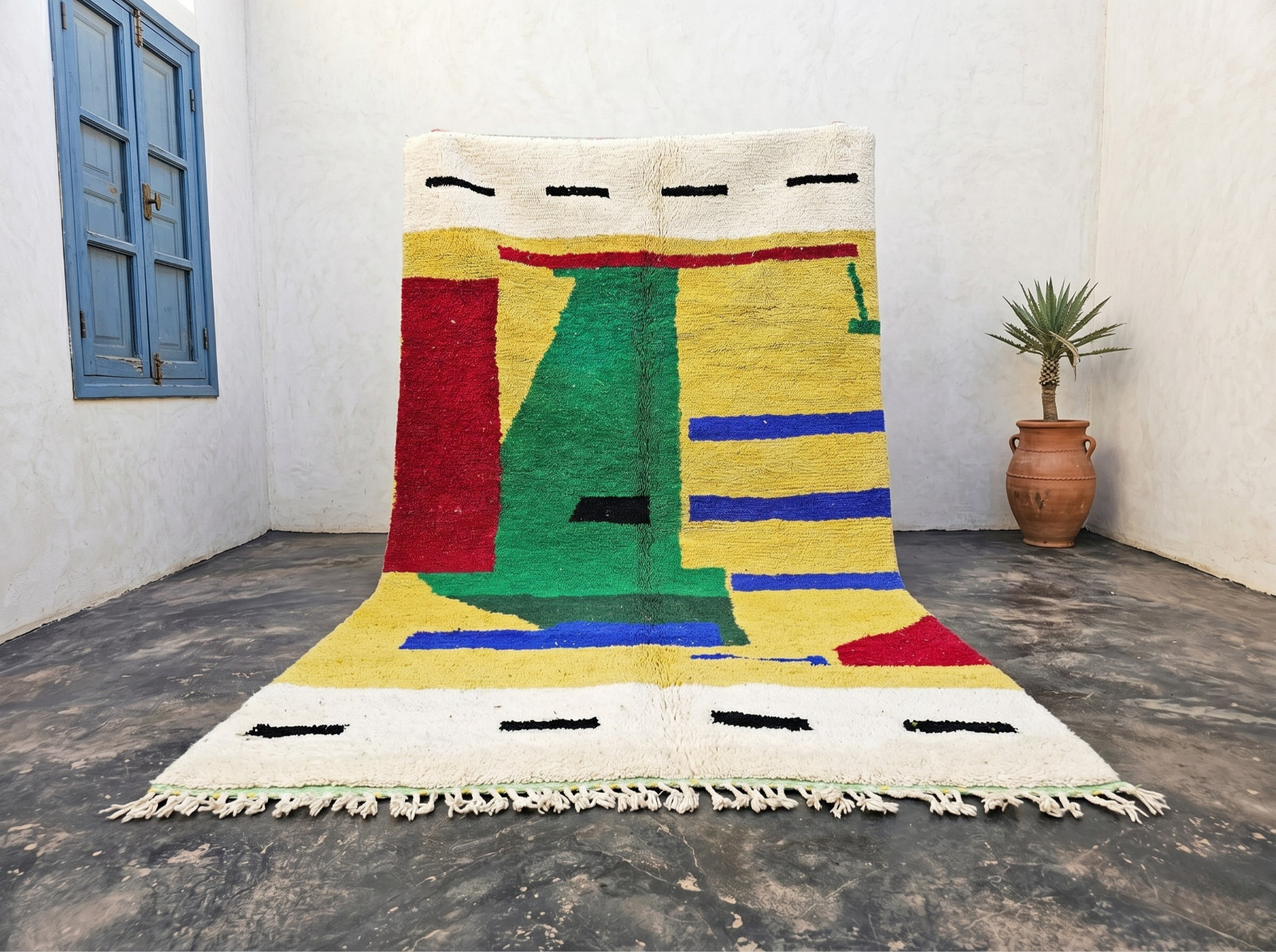 Handmade Moroccan Wool Rug Berber Abstract Boho Area Carpet Made to Order