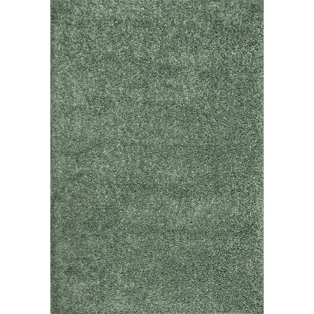 Kara Solid Shag Green Doormat 3 Ft. X 5 Ft. Area Rug