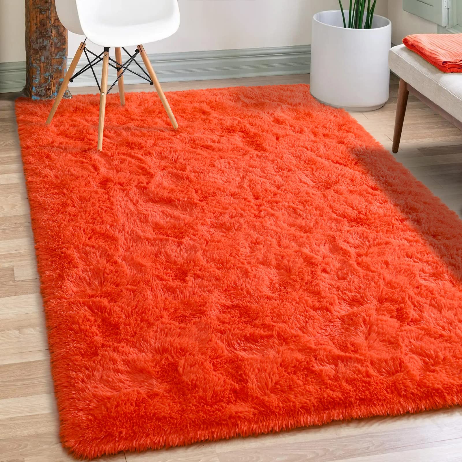Soft Modern Indoor Shaggy Area Rug for Bedroom Livingroom Dorm Kids Room Home…