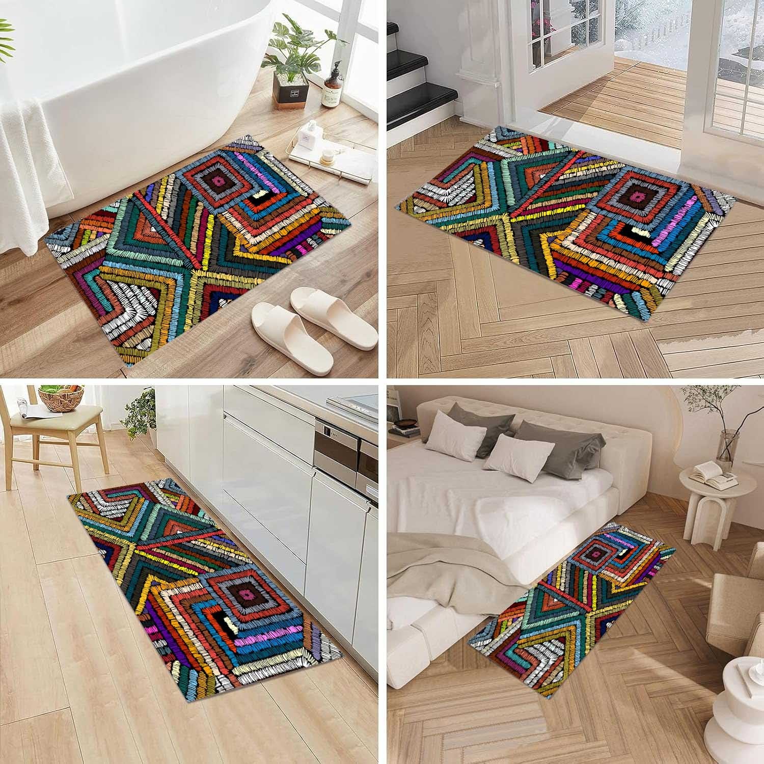 Decorative Bathroom Rug, Keep Off Indoor Mat, Stylish Floor Mat, Entrance Rug