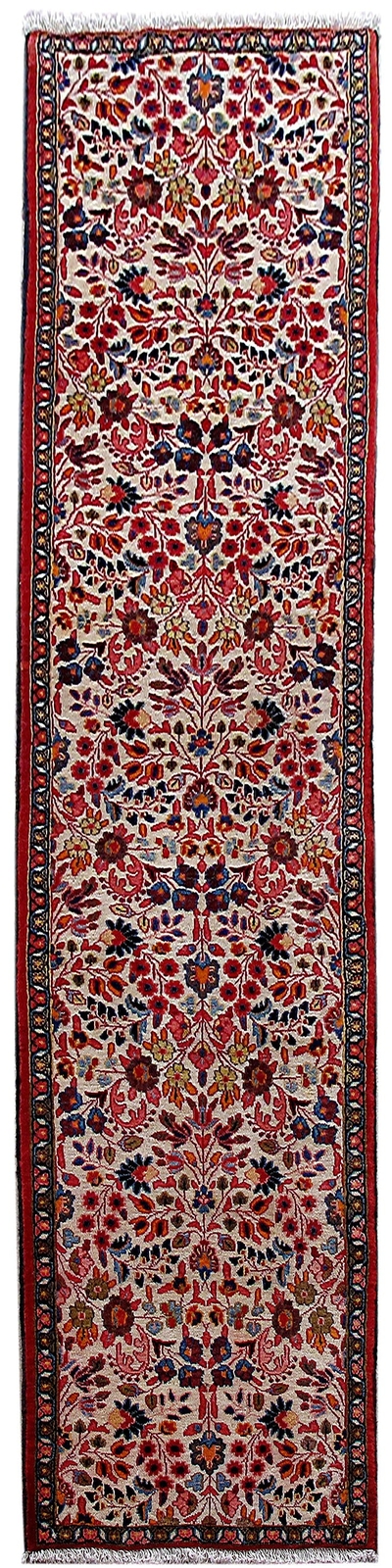 2′ x 9′ Traditional Mood Bijaar Rug Multi-Color 80685