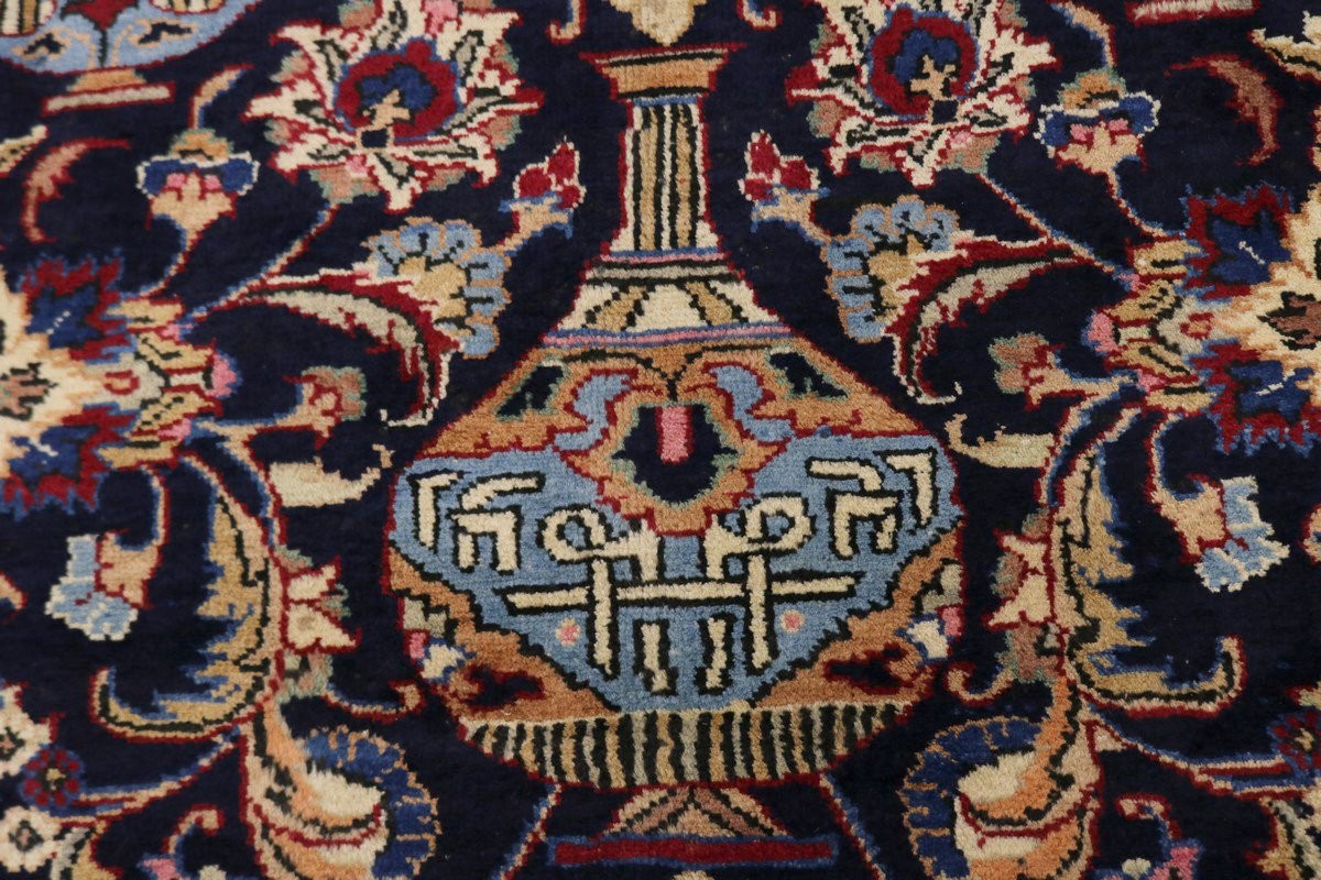 One-of-a-Kind Vintage Handmade Oriental Rug Thick Pile Pictorial Carpet 10X13 ft