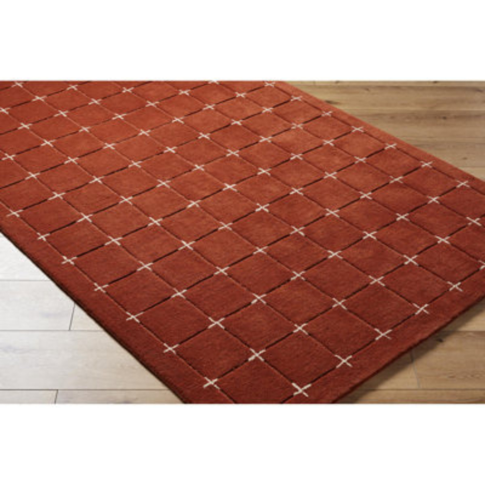 Modern Abstract Design Handmade Hand Tufted Woollen Area Rug, Custom Size Rugs