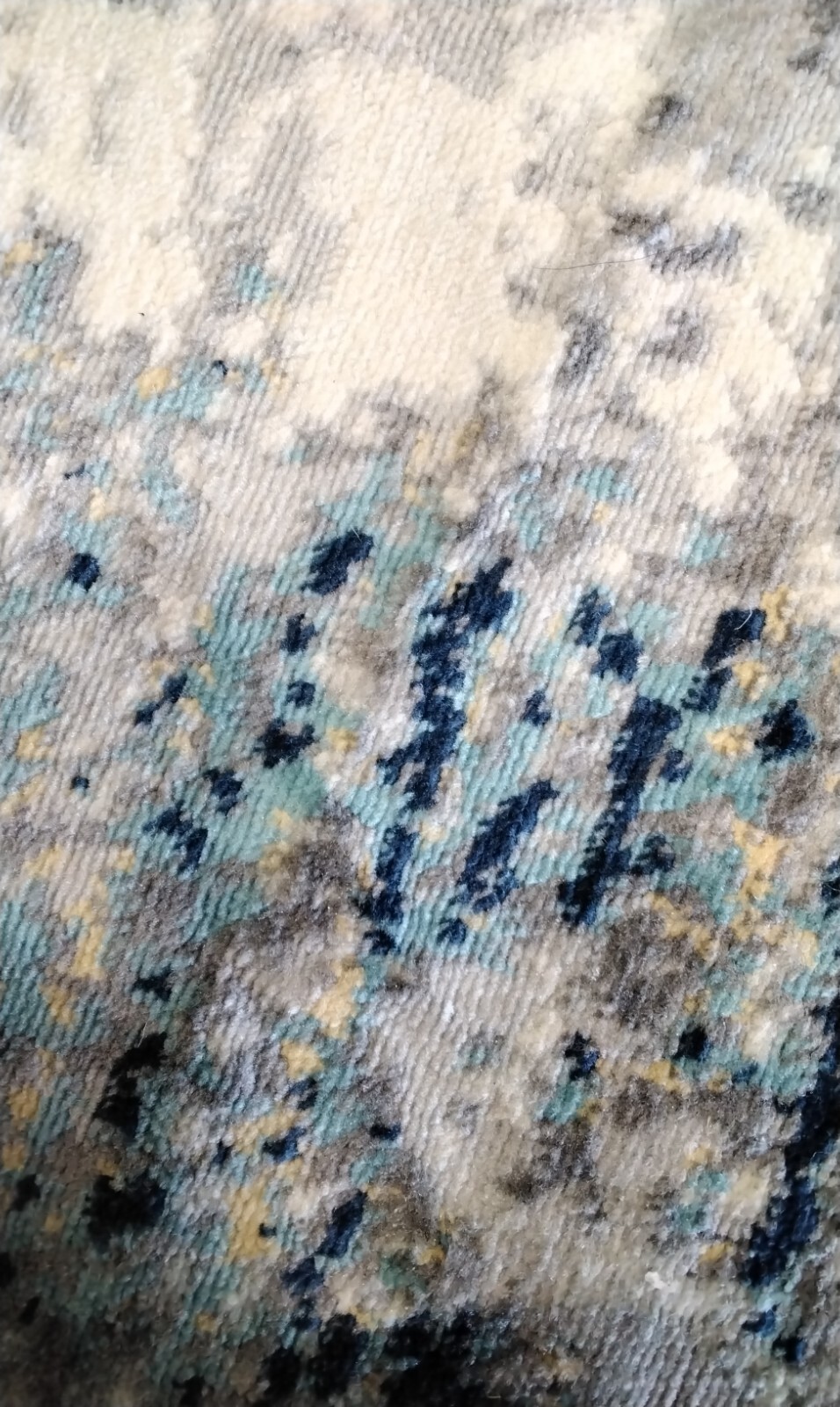 LIGHT GREY / BLUE 8′ X 10′ Stained Rug, Reduced Price 1172726549 BNT822F-8