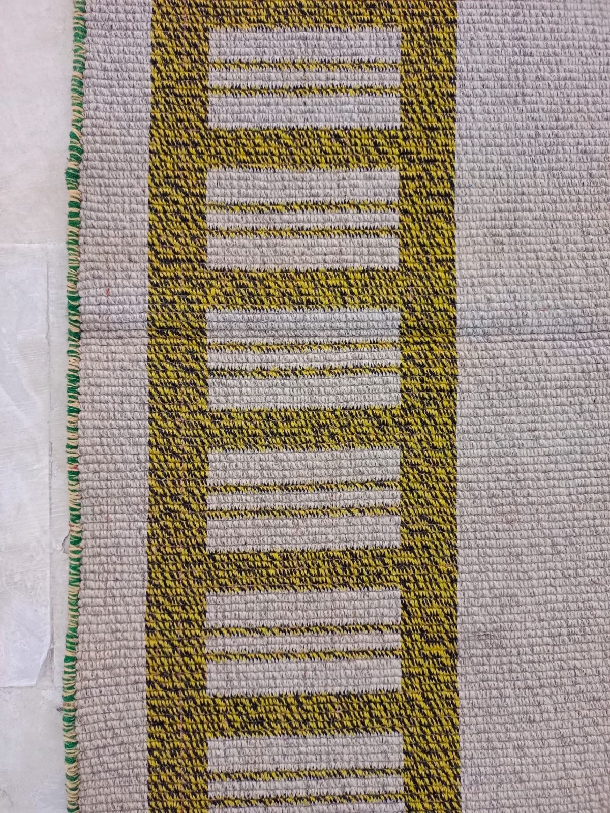 Vintage Beautiful Modern Design Reversible Double Sided Wool Kilim Rug Carpet