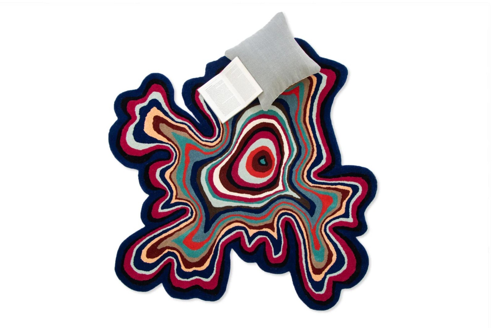 Paint Melts Daft Hand Tufted Woolen Area Rug Carpets for Home, Bedroom, Anyroom