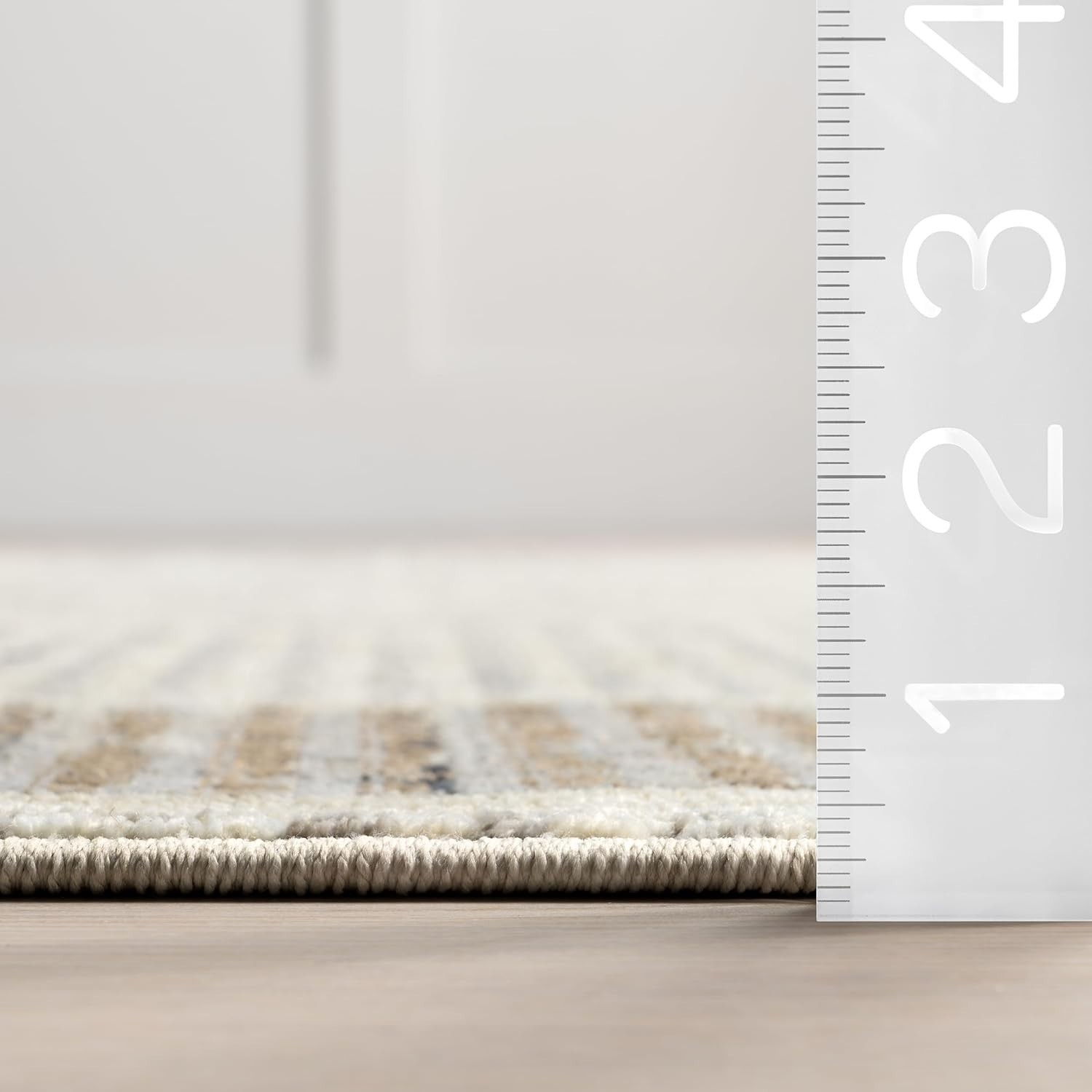 7’10” x 10′ Recycled Indoor Area Rug 100 Oeko-TEX Allyson Sand Limited Free Ship