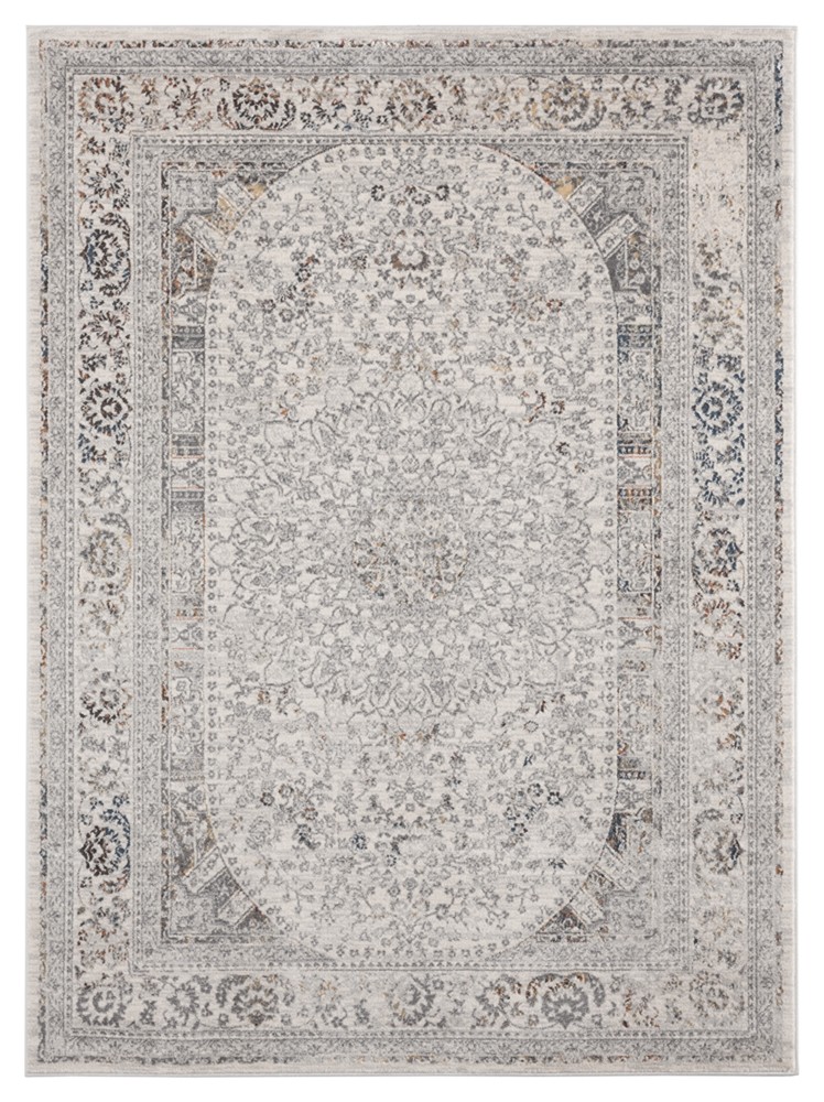 Blue Ovular Rounded Bordered Medallion Runner 2620 38075 – Aprx 2′ 7″ x 7′ 2″