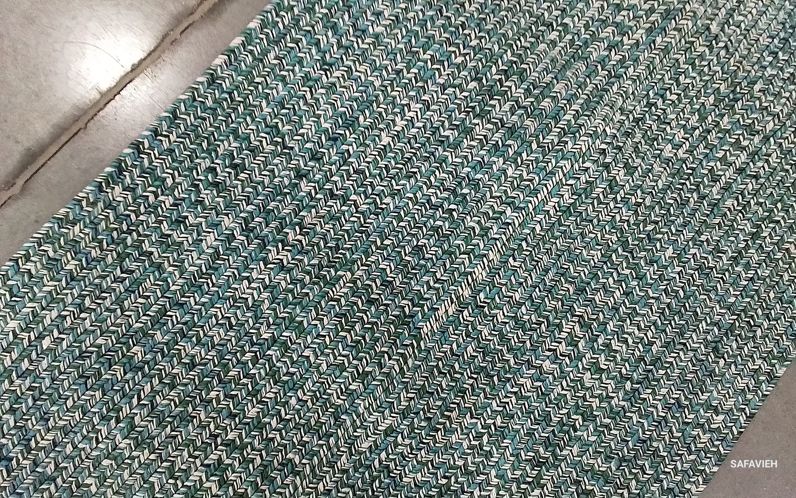 TEAL / GREEN 2′-3″ x 12′-0″ Flaw in Rug, Reduced Price 1172794681 BRA201K-212