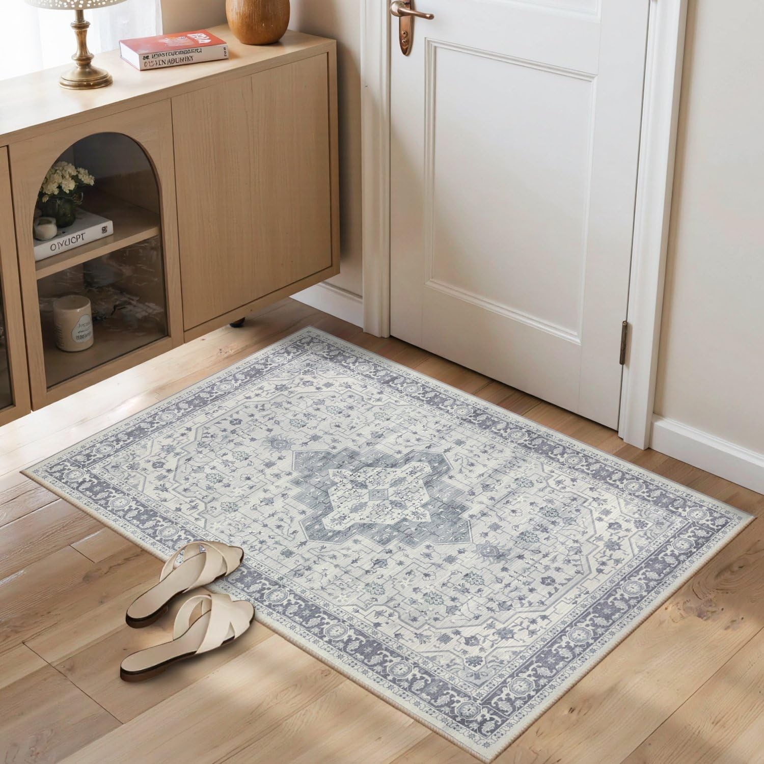 2×3 Door Mat Indoor Entrance, Washable Non Slip Kitchen Bathroom Rugs, Ultra-…