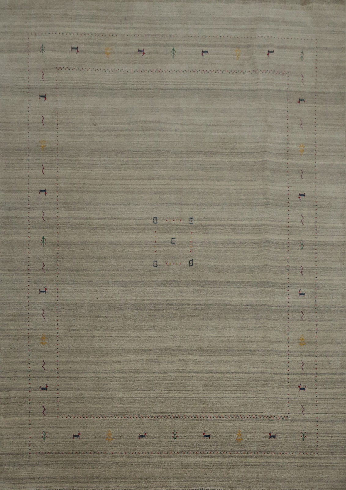 Crafted Serenity Handmade Area Rug 8×10 with Subtle Elegant Design Wool Carpet