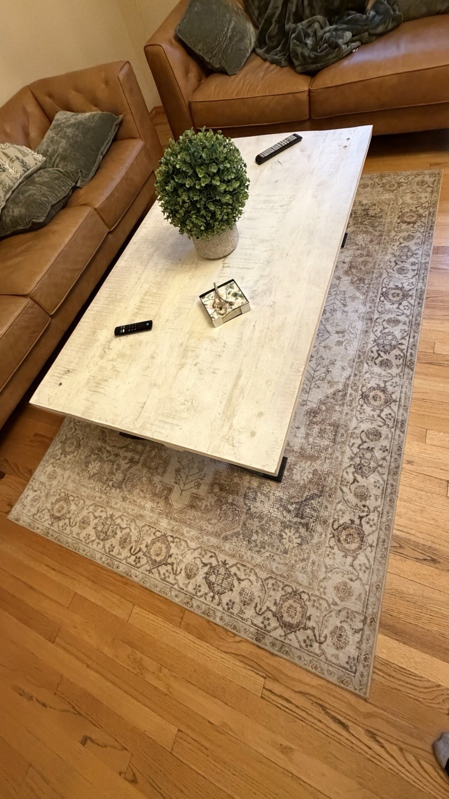 GelPro NeverMove Krista Rug Weathered Camel Brown, 5×8