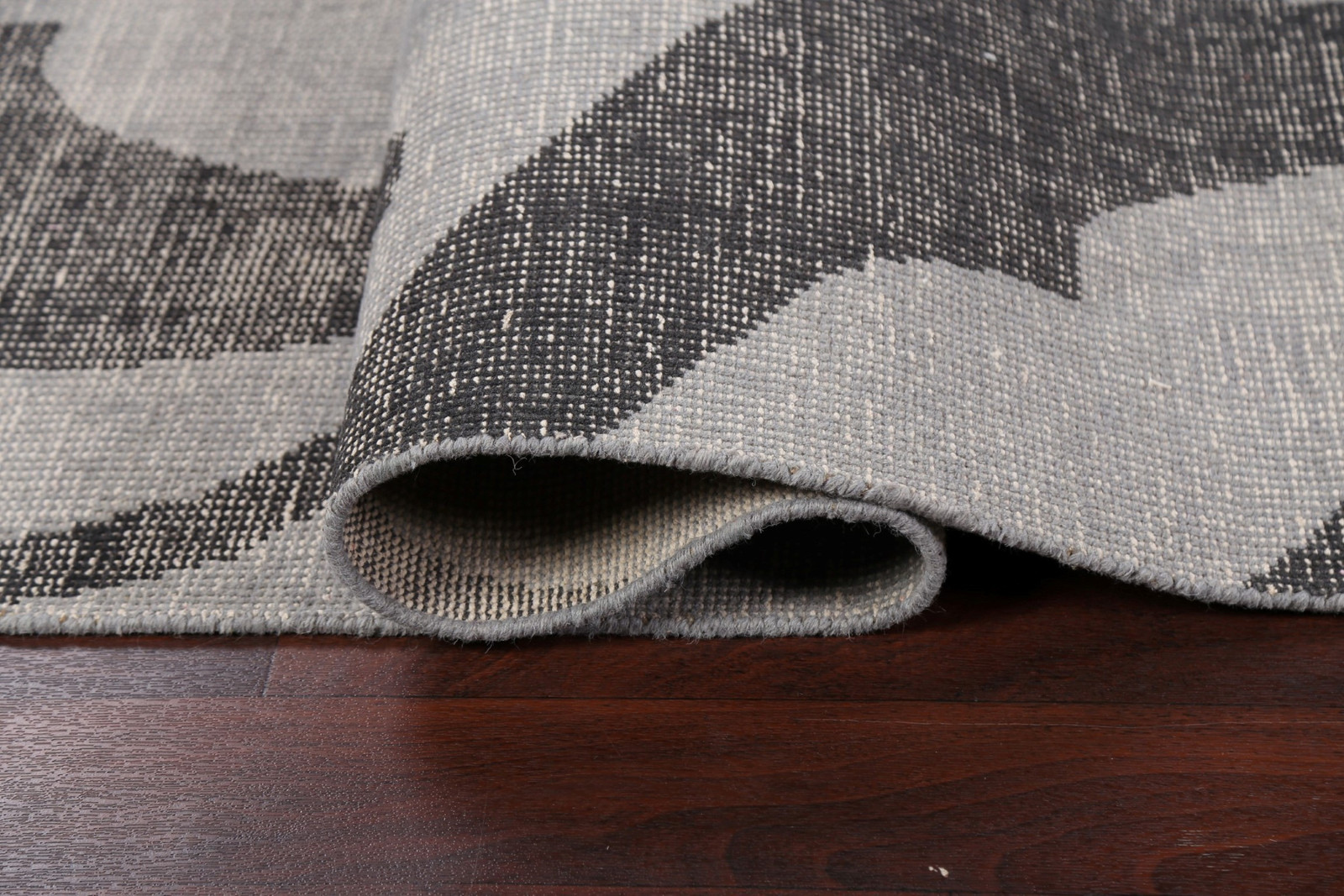 Handmade Grey Abstract Rug 5×7 Ft Oriental Wool Carpet Contemporary Area Rug