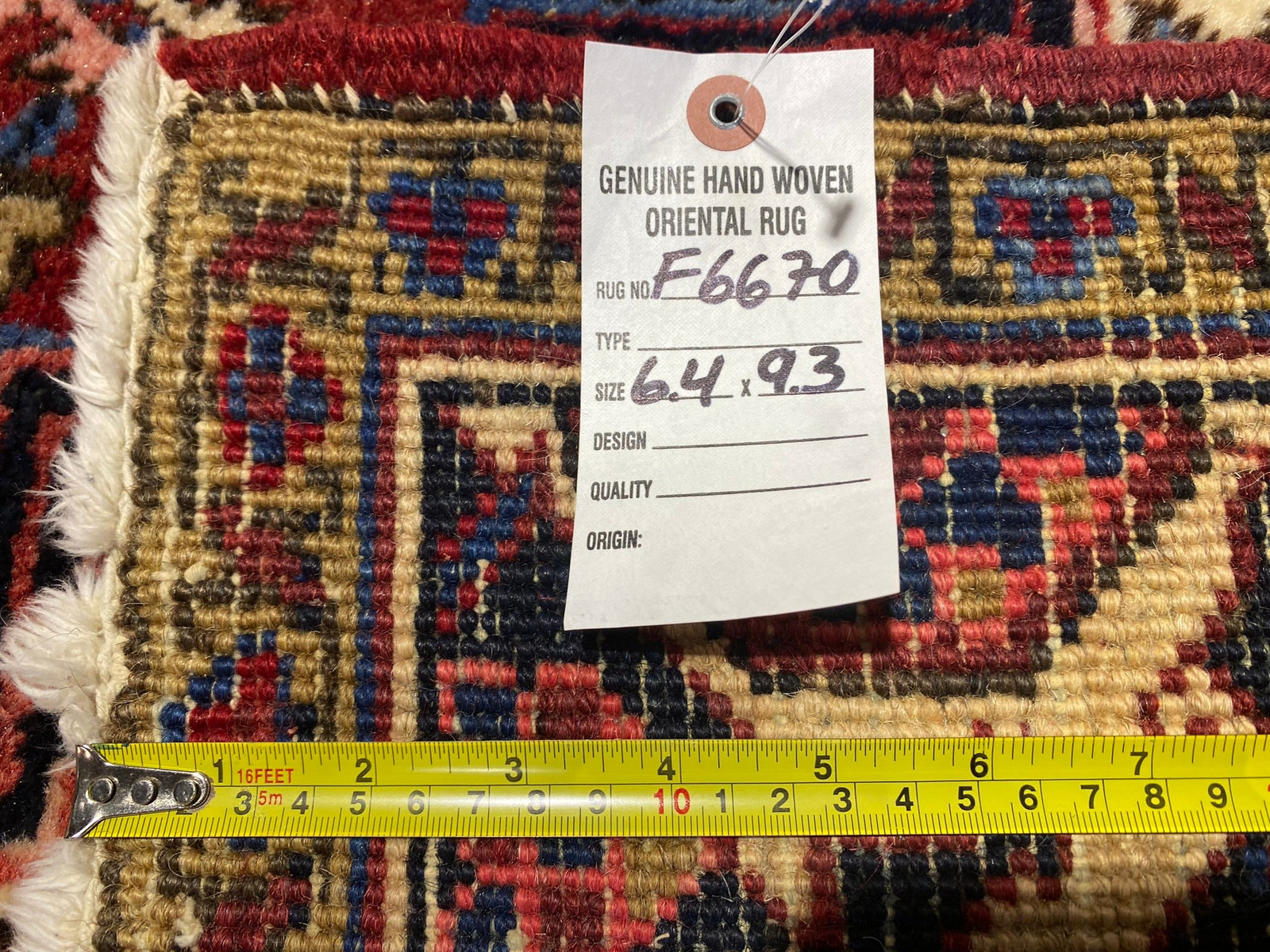 6×9′ Perrsian Heriiz Rug #F-6670