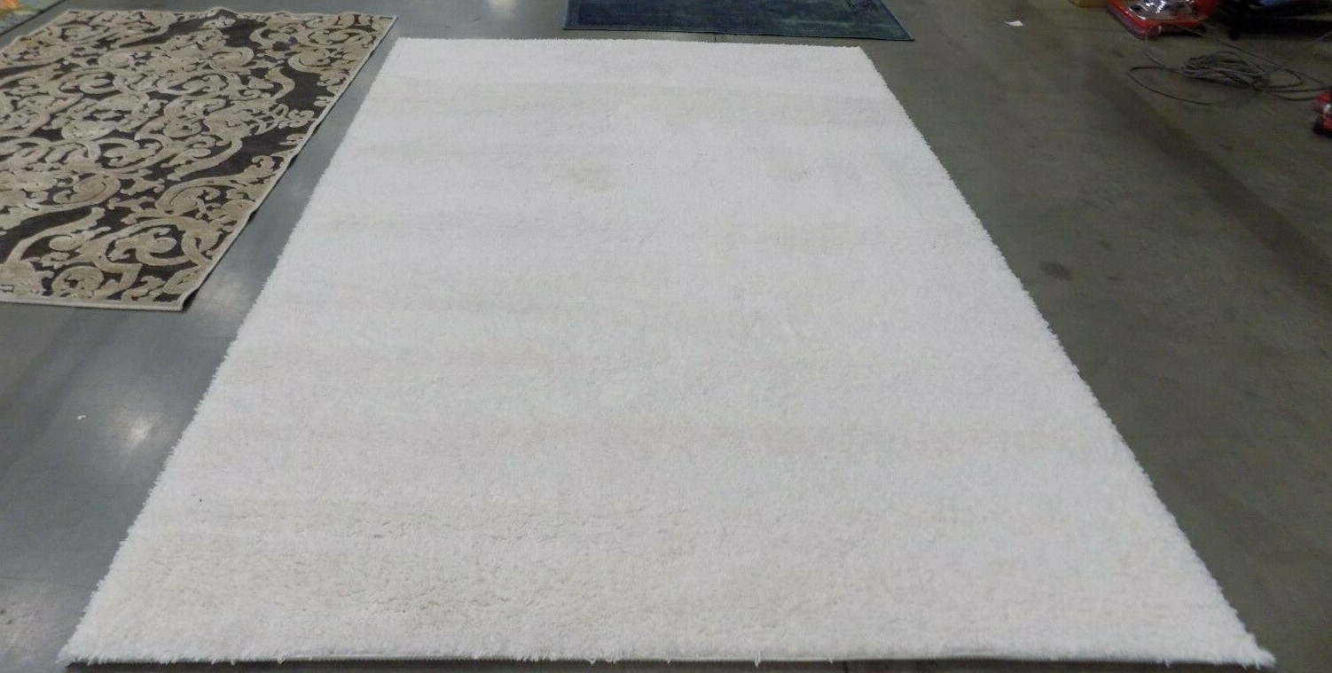 WHITE 6′-7″ X 9′-6″ Stained Rug, Reduced price 1172577112 SG151-1010-7