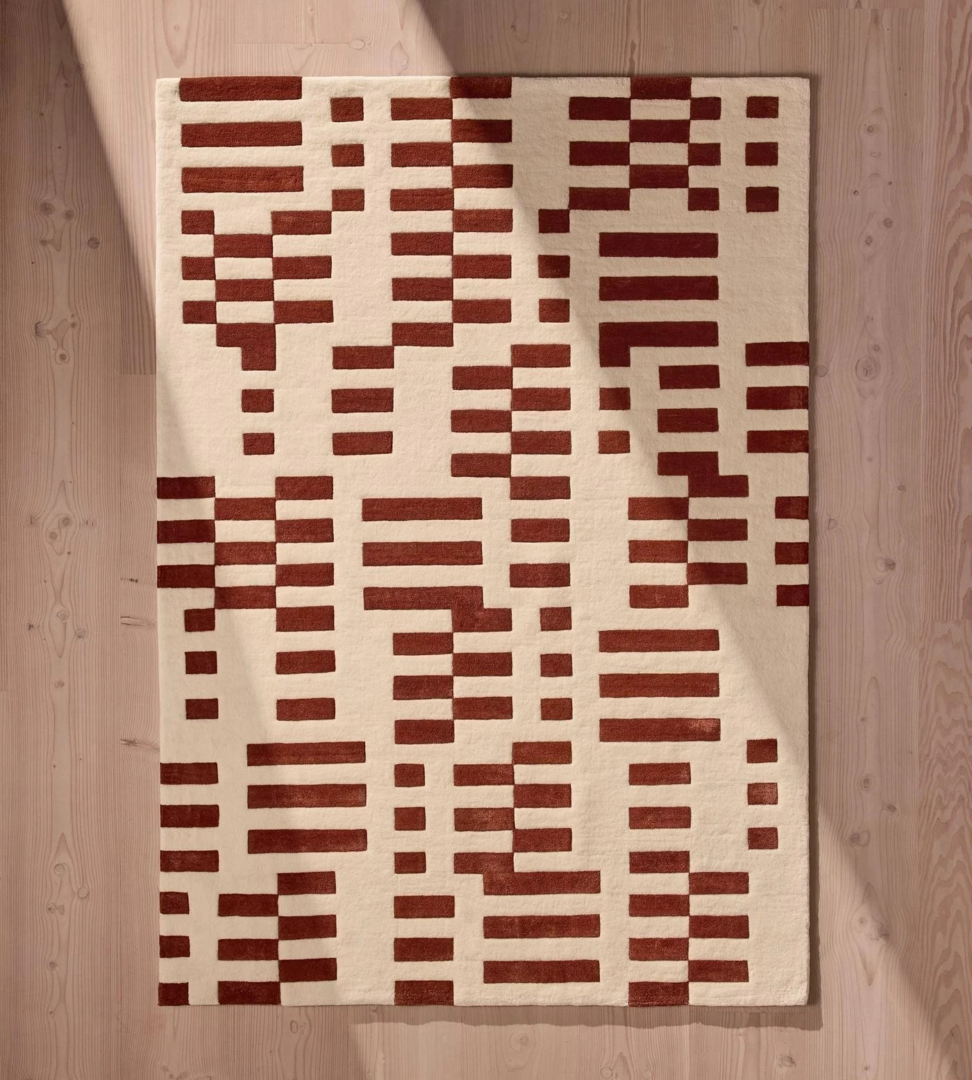 Hand-Tufted Wool Rug 8×10 10×14 ft – Soho Home Raya Rug, Rust, Handmade Area Rug