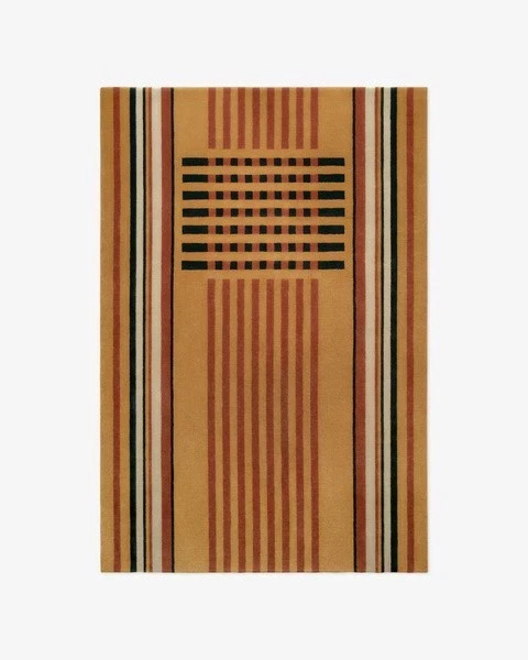 Nordic Knots Normandie Ochre Rug – Hand-Tufted Wool – Art Deco Boutique Luxury