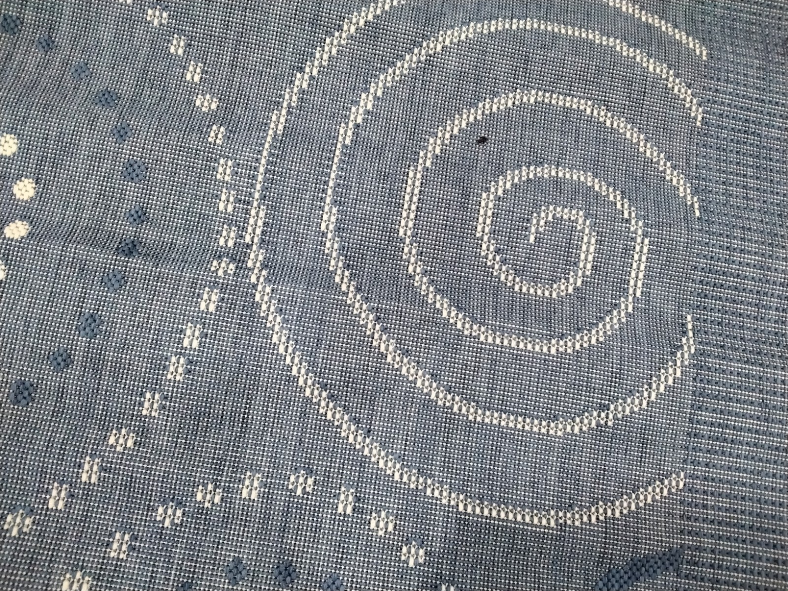 BLUE / NATURAL 5′-3″ X 7′-7″ Cut on Rug, Reduced Price 1172748533 CY1906-3103-5