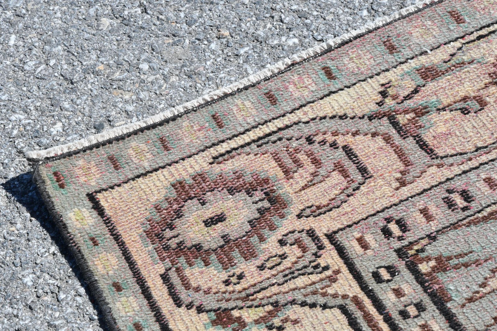 6,3×9,7 ft Turkish Rug, Blue Southwestern Vintage Wool Rug