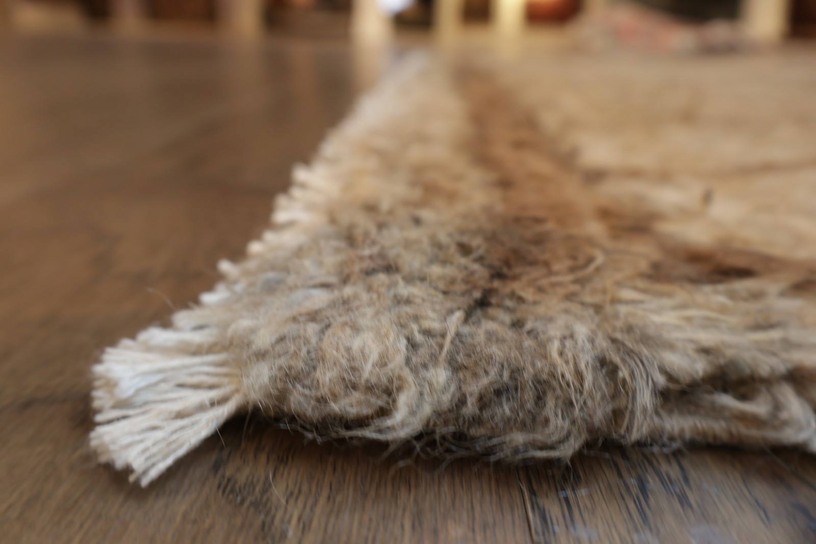 Tribal Shaggy Moroccan Area Rug 5×8 Ft Handmade Thick Plush Oriental Wool Carpet