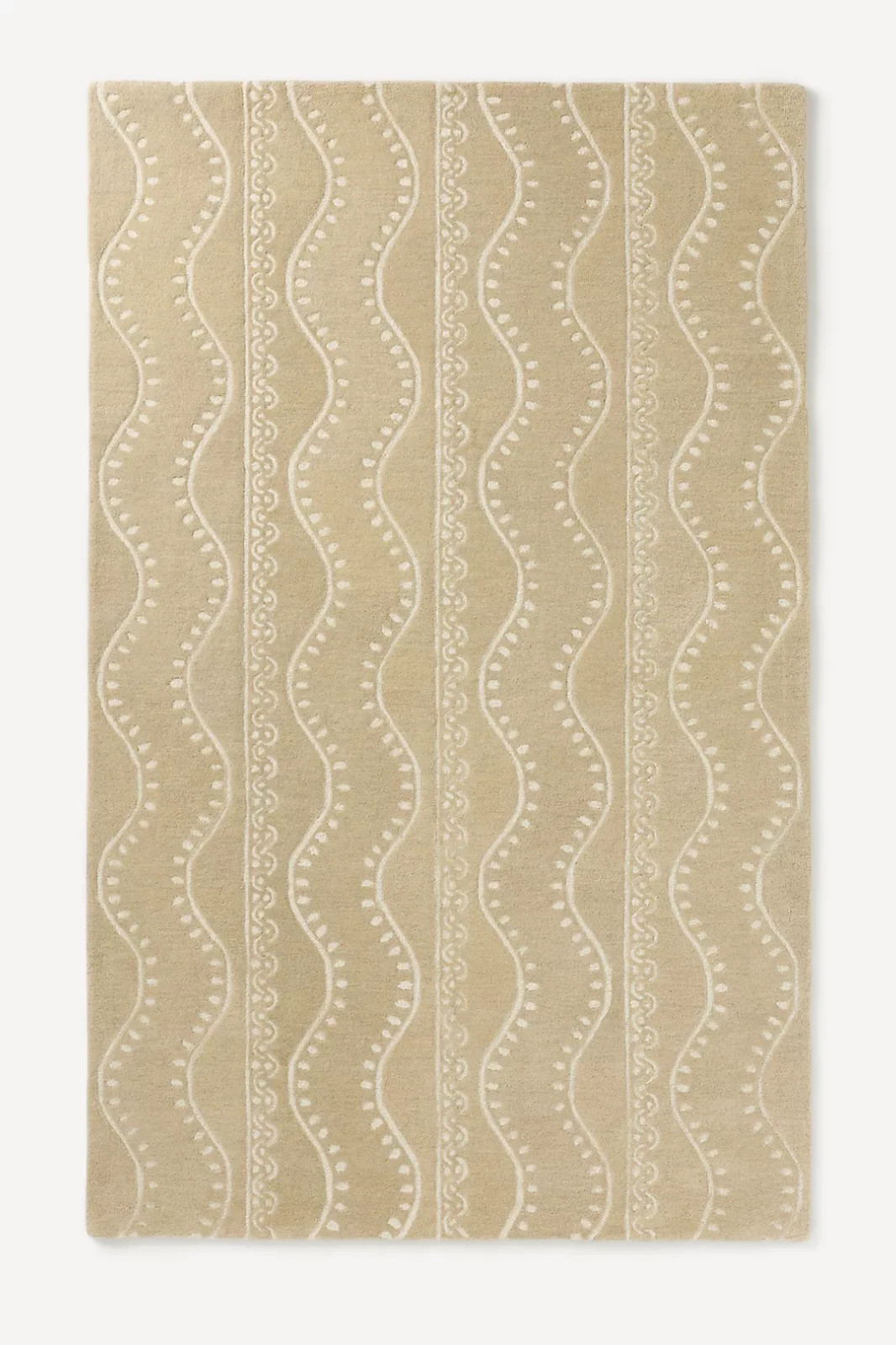 Michaela Hand Tufted Wool Wave Rug Anthropologie Rugs For Bedroom Livingroom Kid