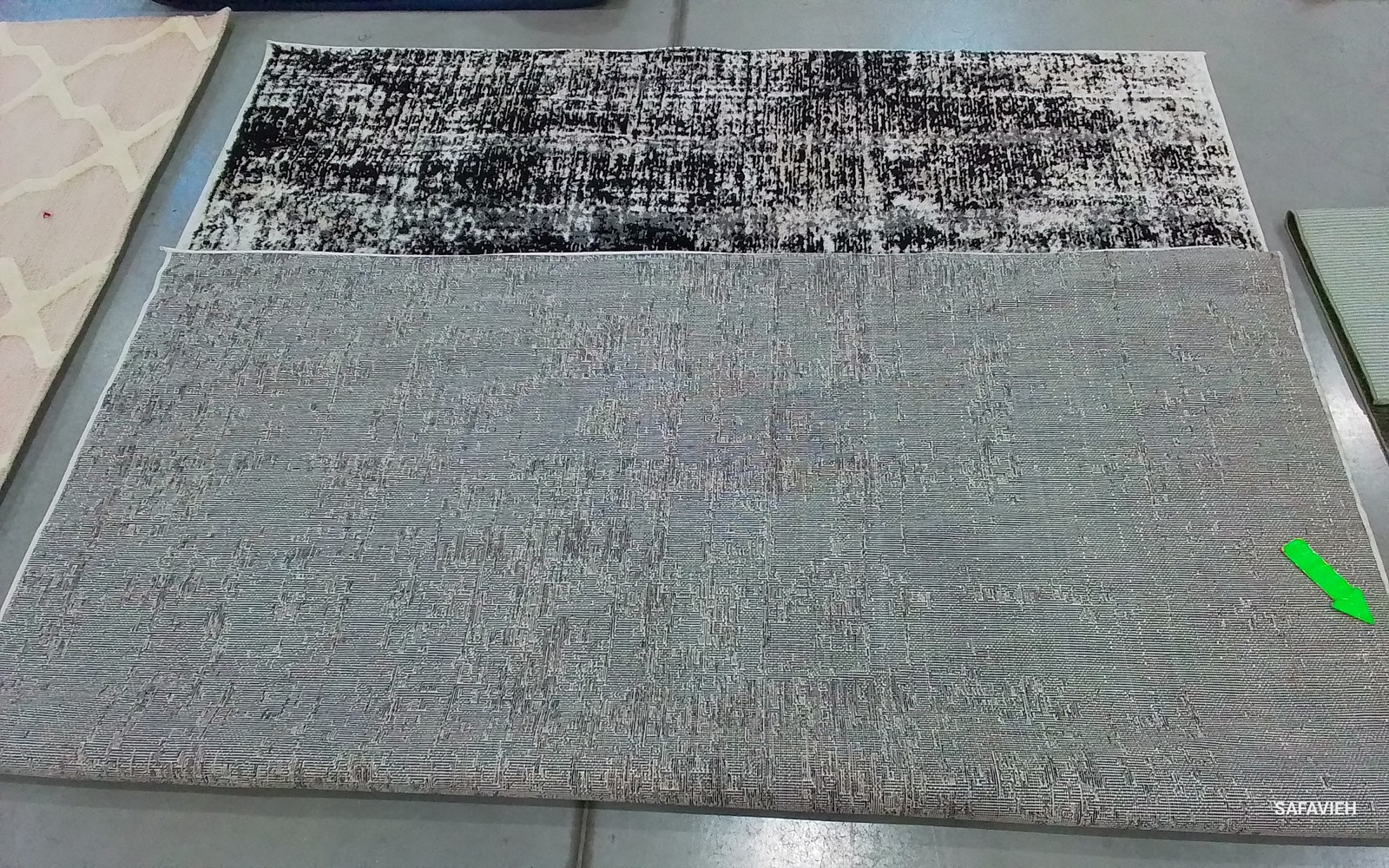 SILVER / BLACK 8′-0″ x 10′-0″ Back Stain Rug, Reduced Price 1172800245 ADR207D-8