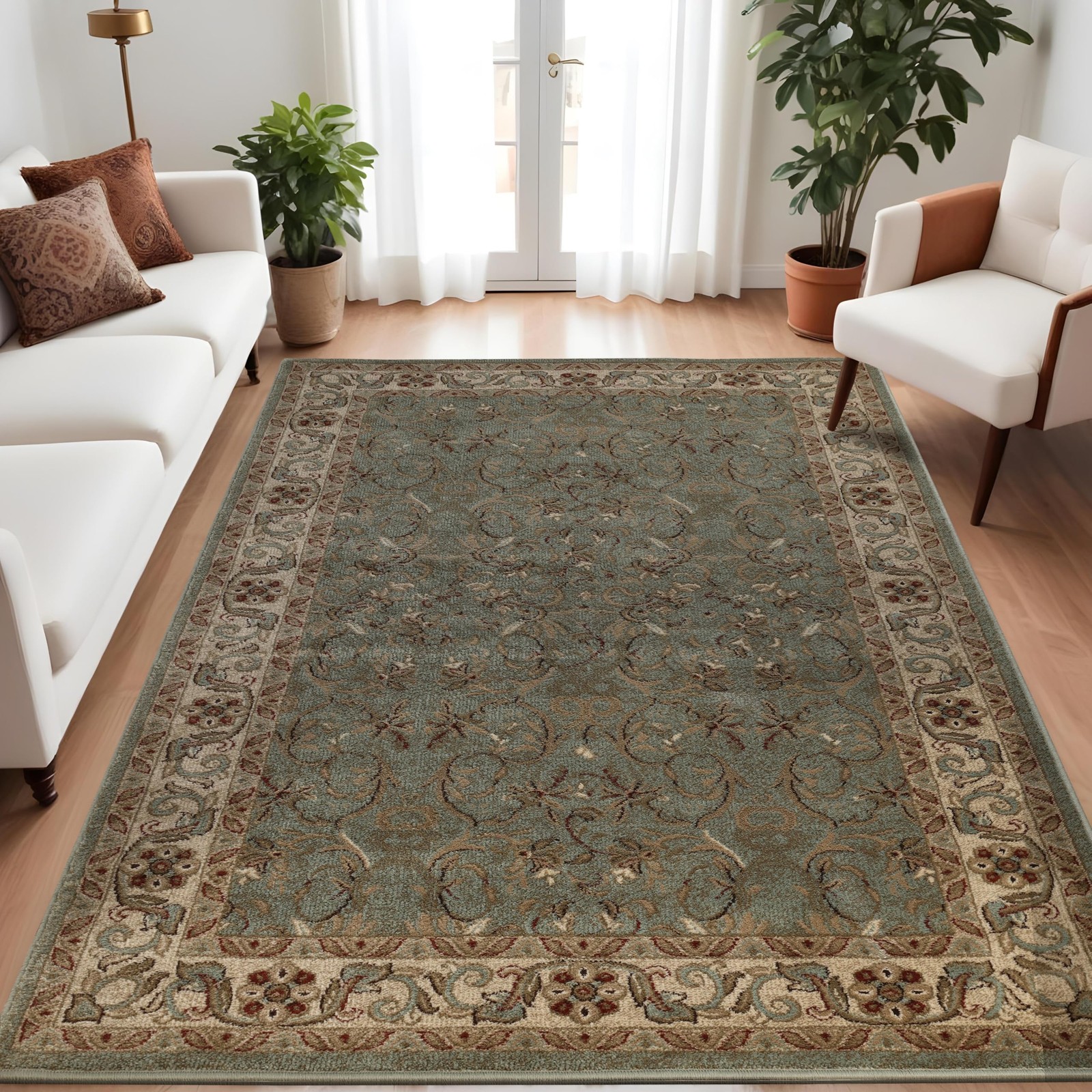Superior Indoor Area Rug Plush Carpet Cover High-Traffic Rug Apartment Rugs