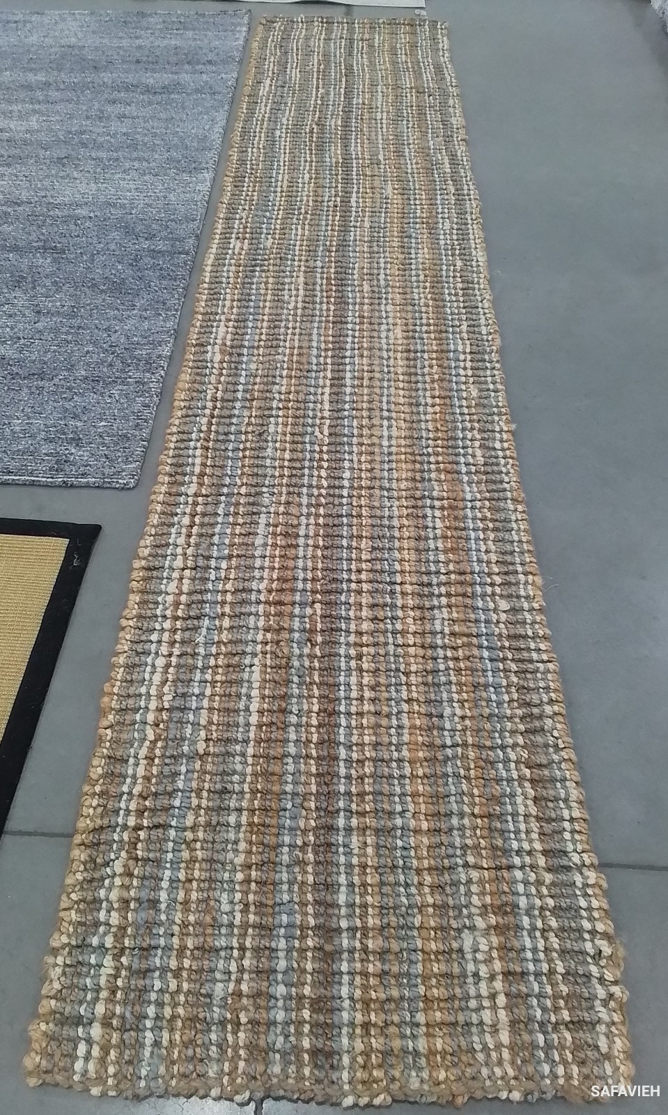 GREY NATURL 2′-6″ x 12′-0″ Broken Thread Rug Reduced Price 1172786782 NF447K-212