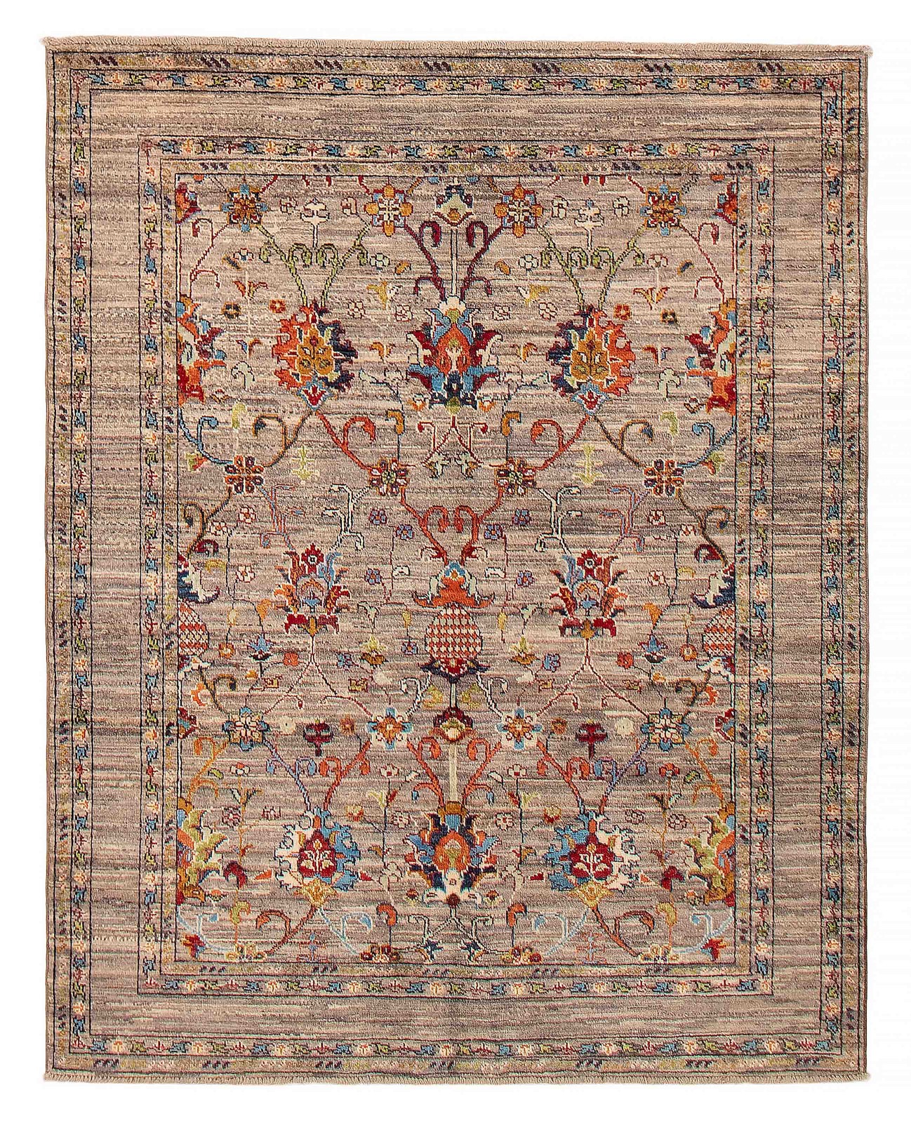 4’10” x 6’1″ Hand Knotted Area Rug Traditional Oriental Wool Carpet
