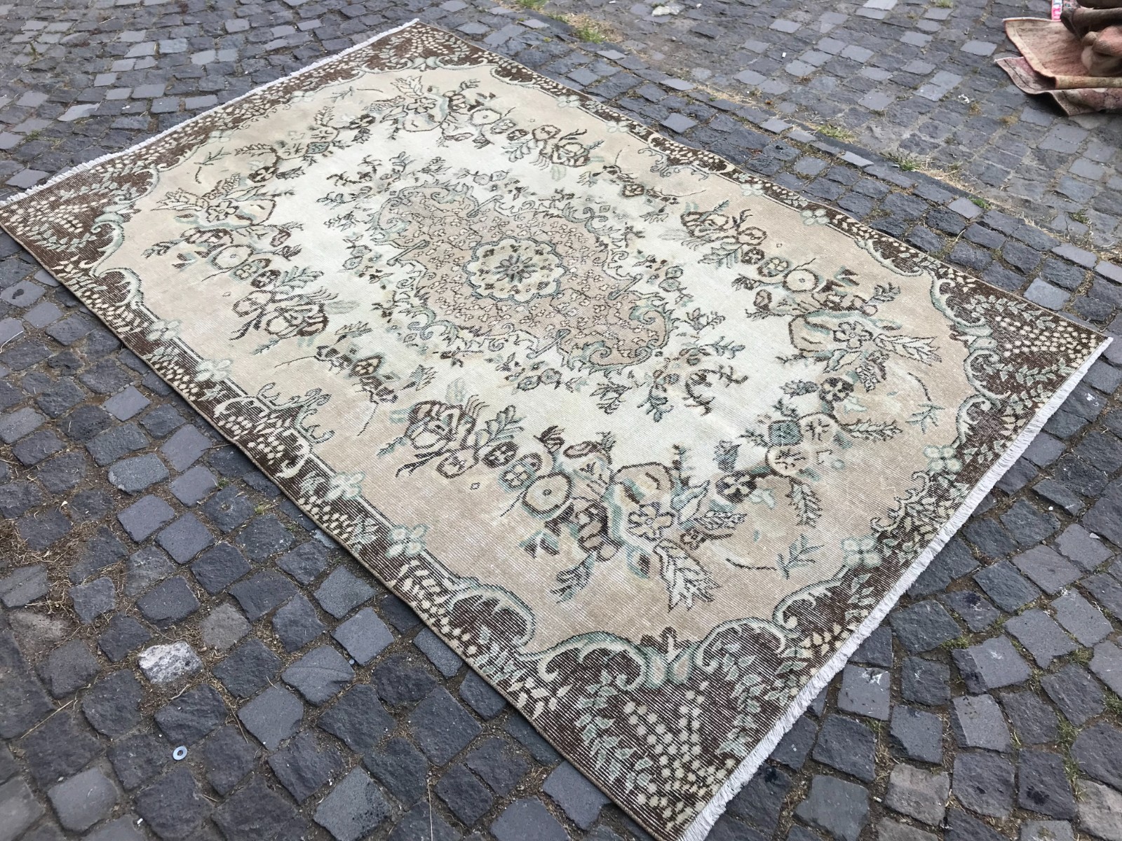 Turkish Vintage Rug, Handmade Wool Rug, Bohemian Large Rug, Home Decor,5,6×8,8ft